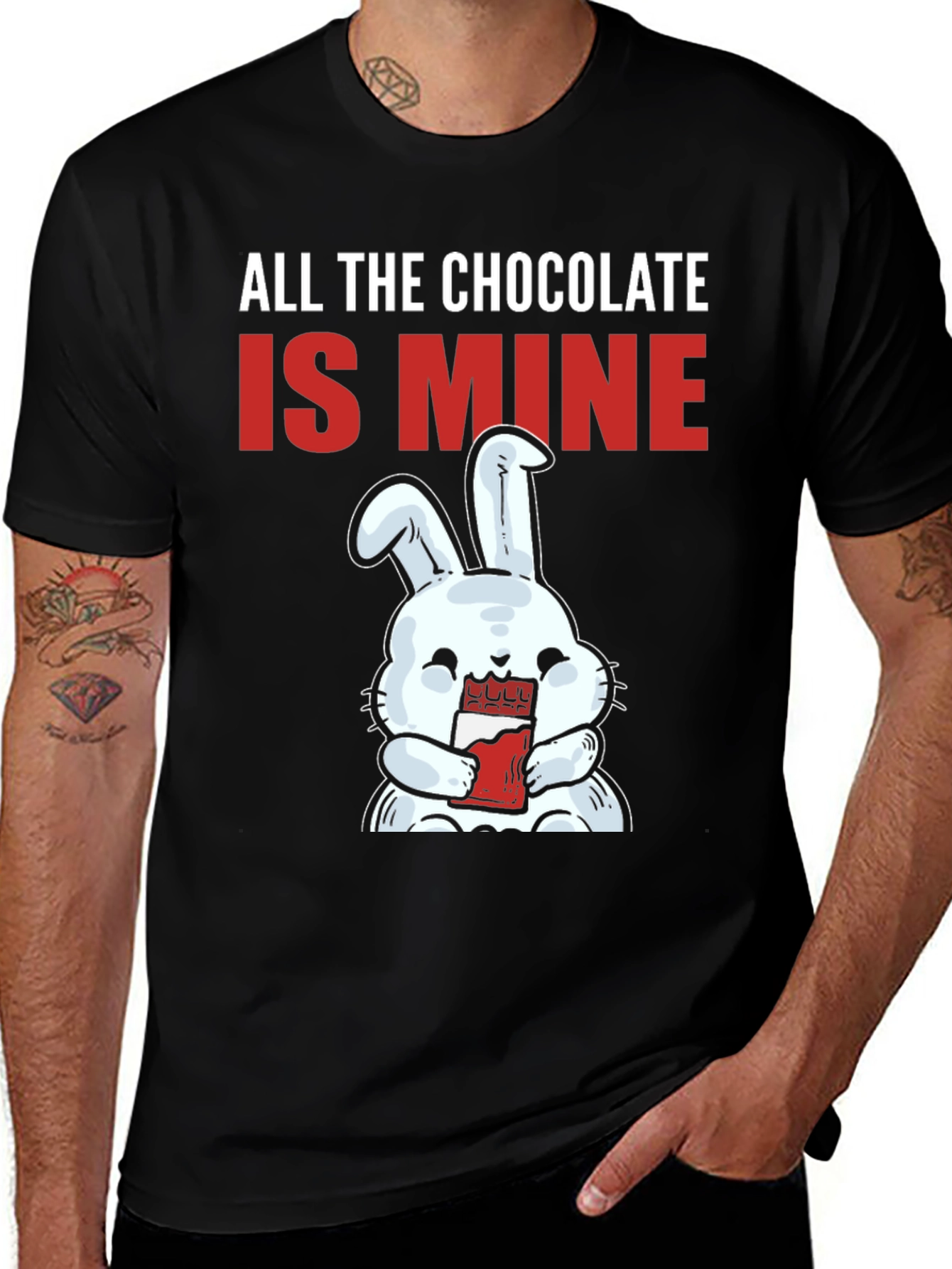 Variant 22 of Chocolate Bunny Graphic T-Shirt