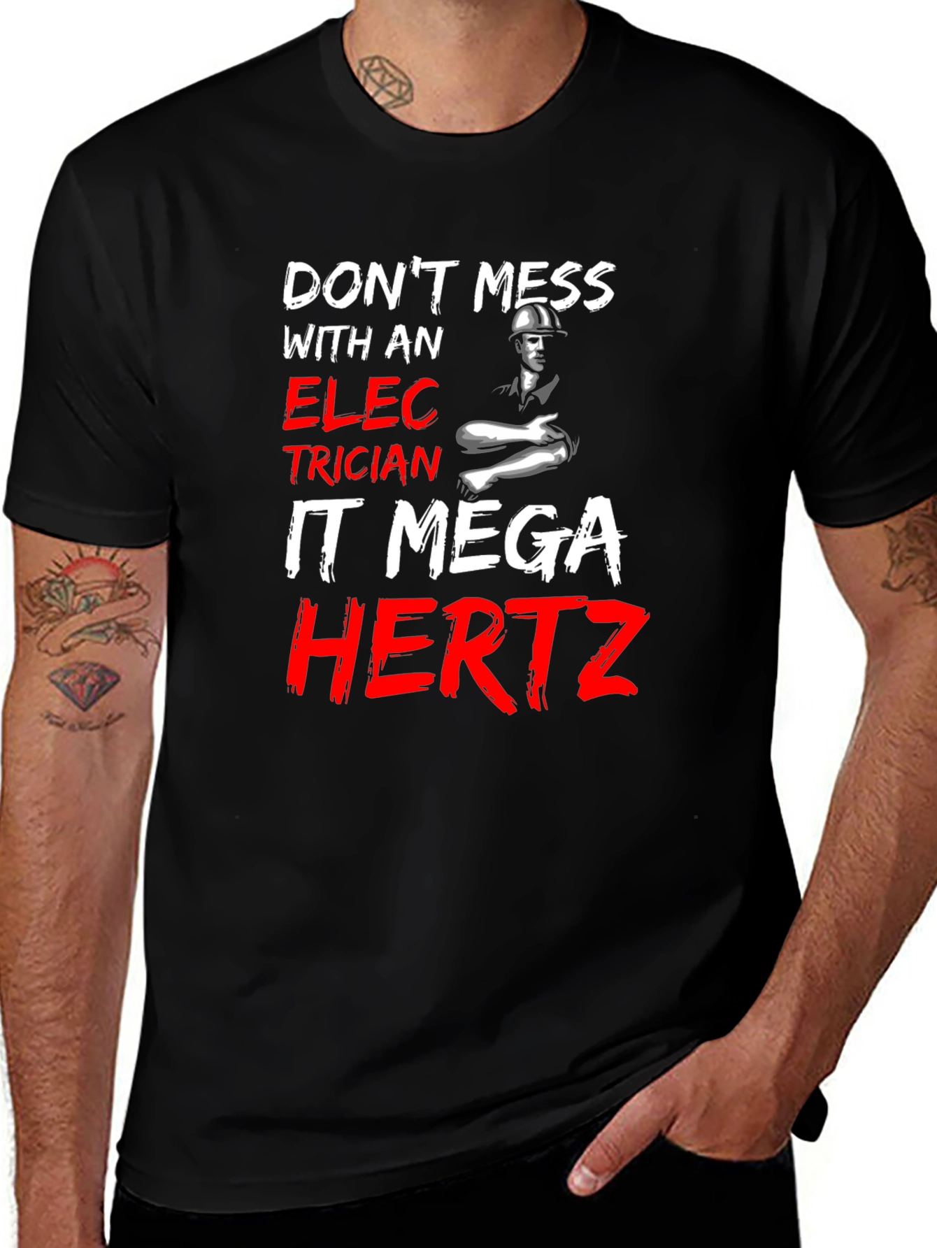Variant 2 of Electrician Mega Hertz T-Shirt