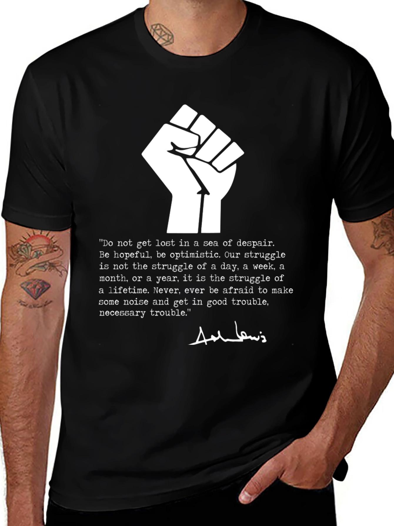 Variant 3 of Empowering Fist Graphic T-Shirt