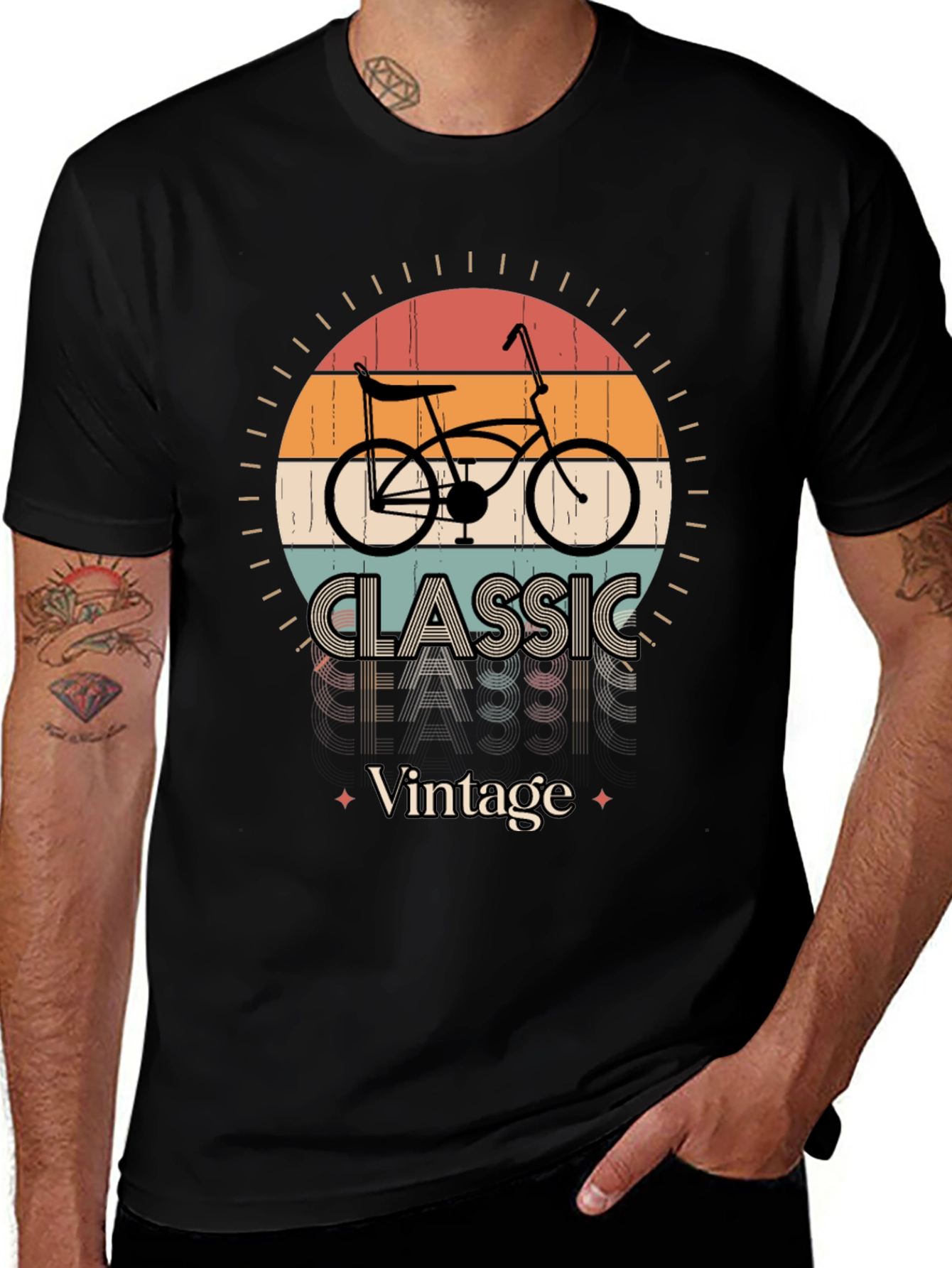 Variant 6 of Vintage Classic Bicycle T-Shirt