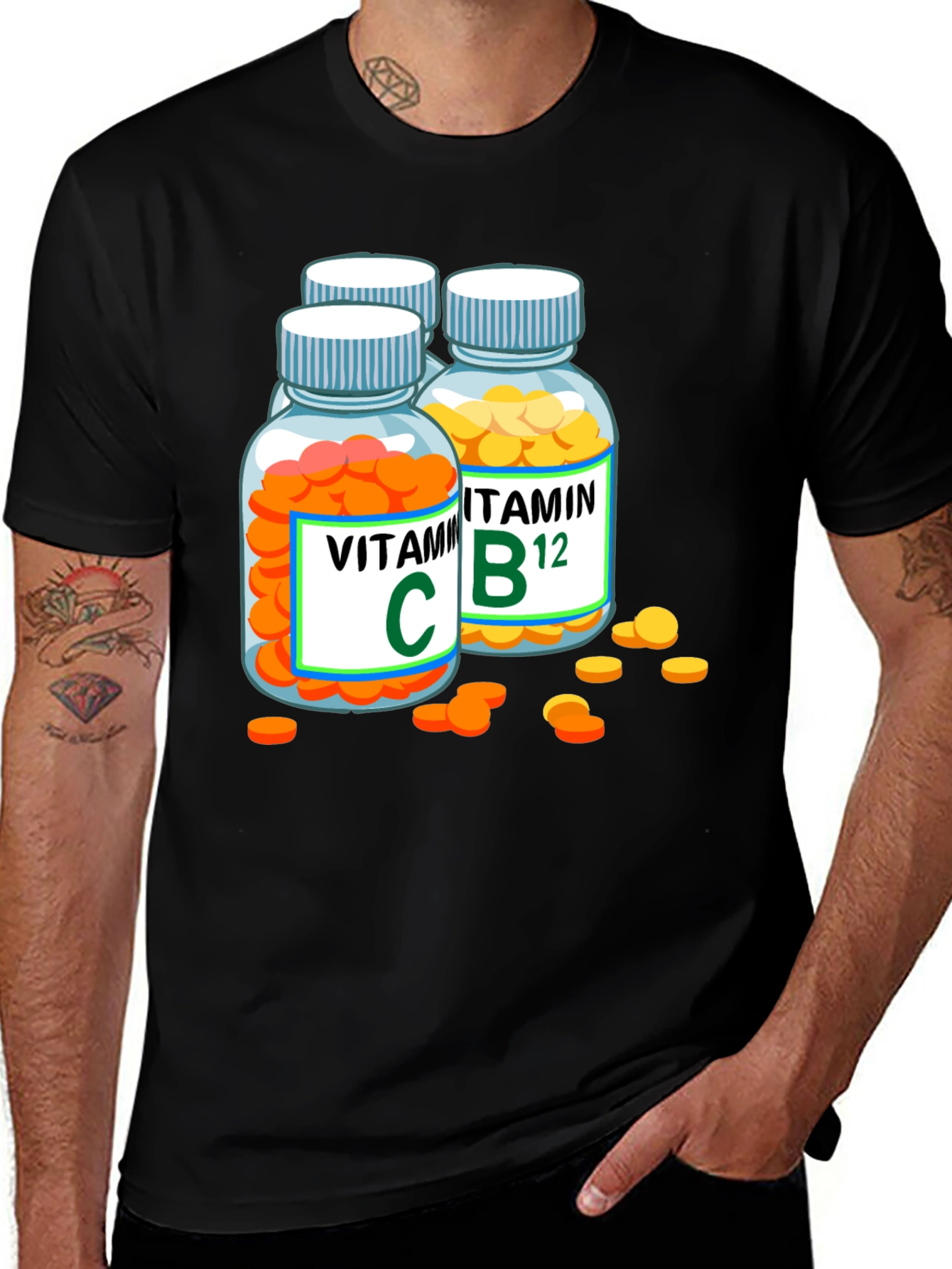 Variant 30 of Vitamin C B12 Funny T-Shirt