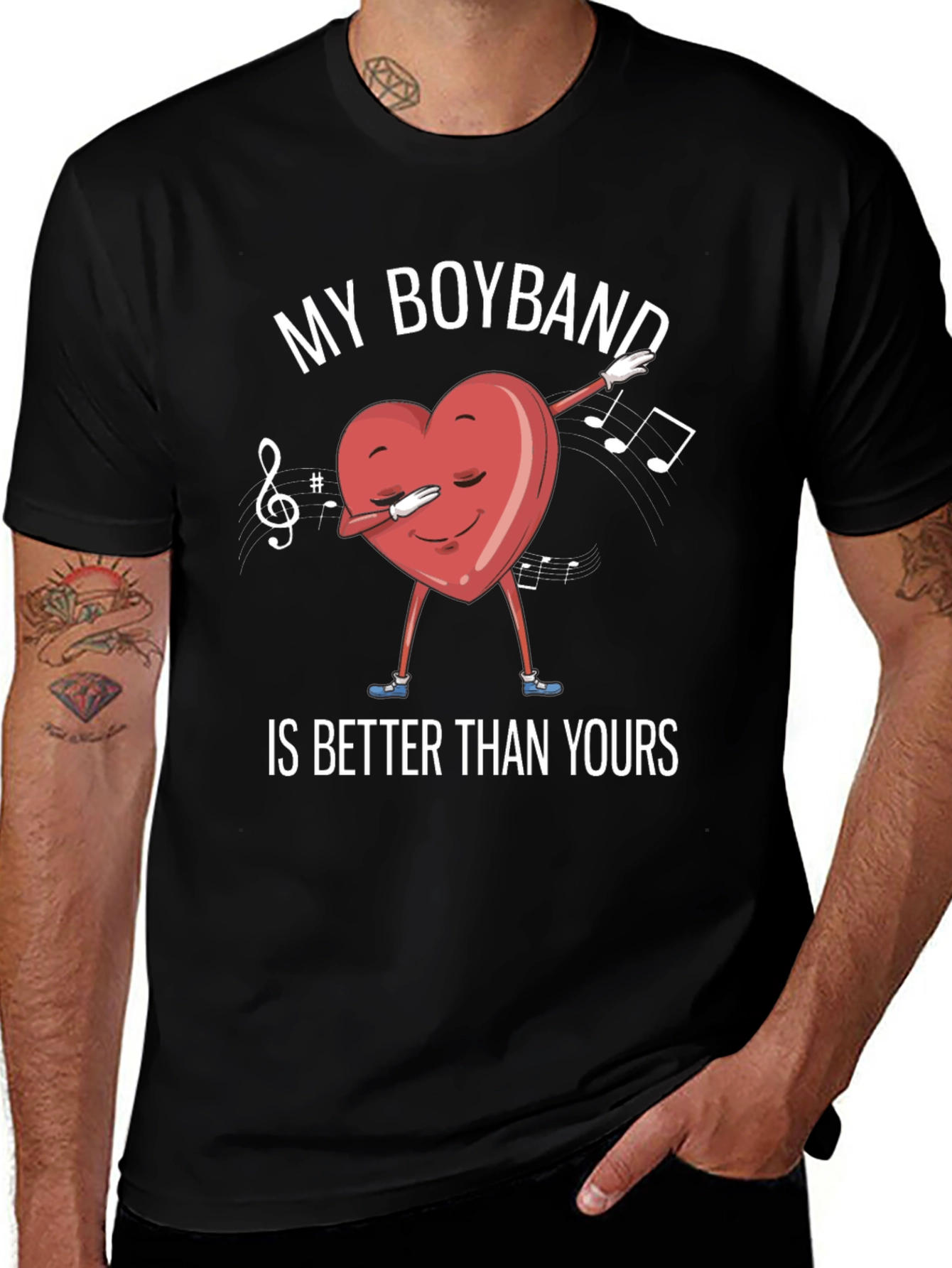 Variant 3 of My Boyband is Better Than Yours T-Shirt