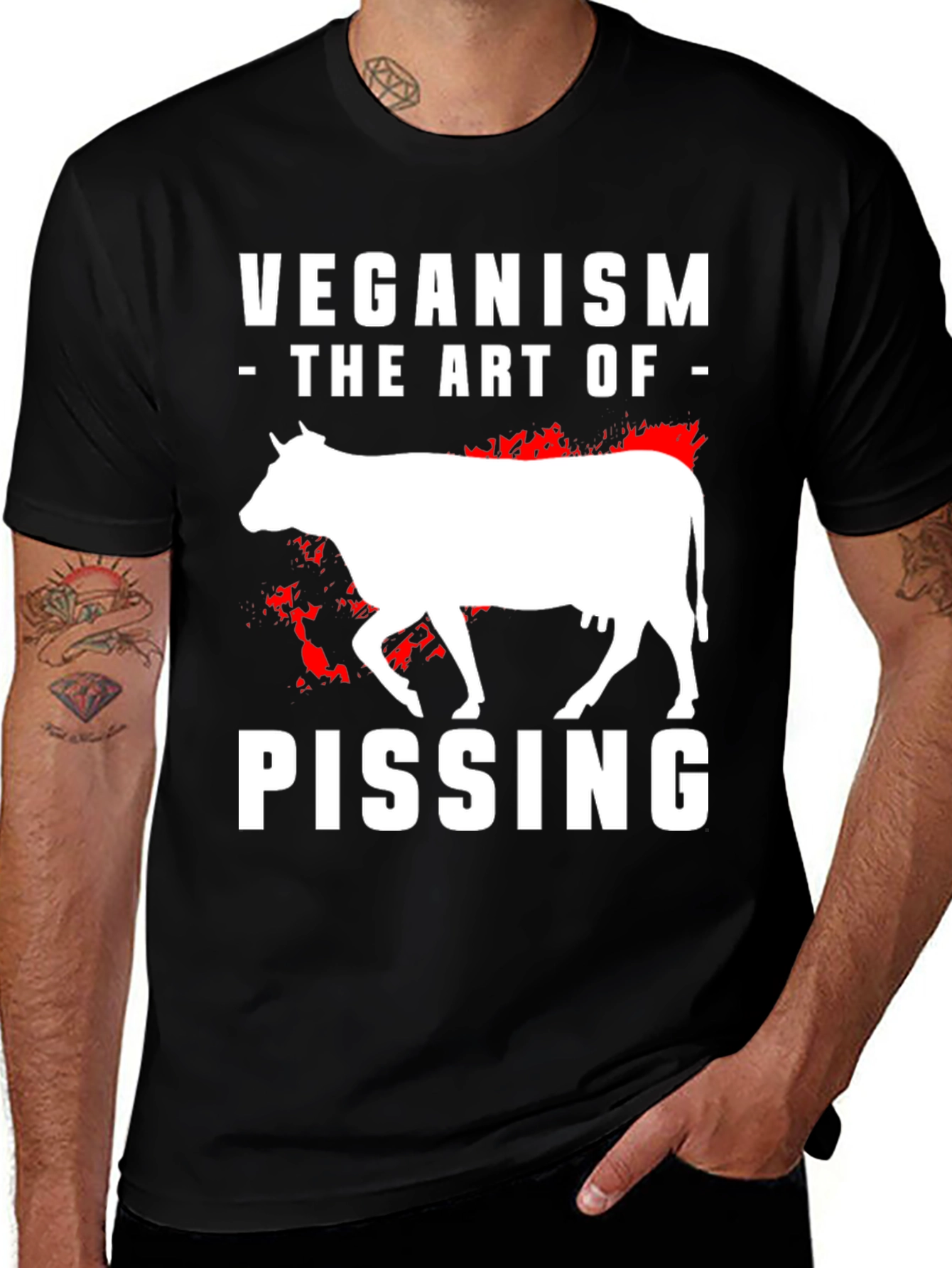Variant 21 of Veganism Graphic Tee: The Art of Pissing Off People
