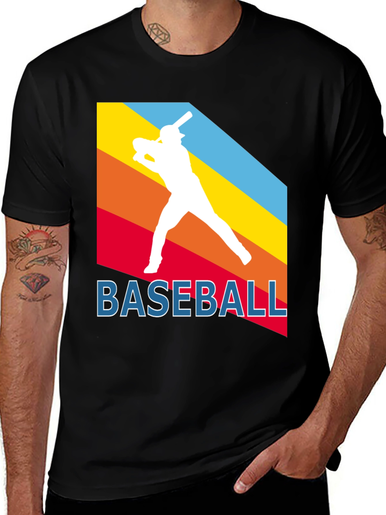 Variant 29 of Retro Baseball Player Graphic Tee