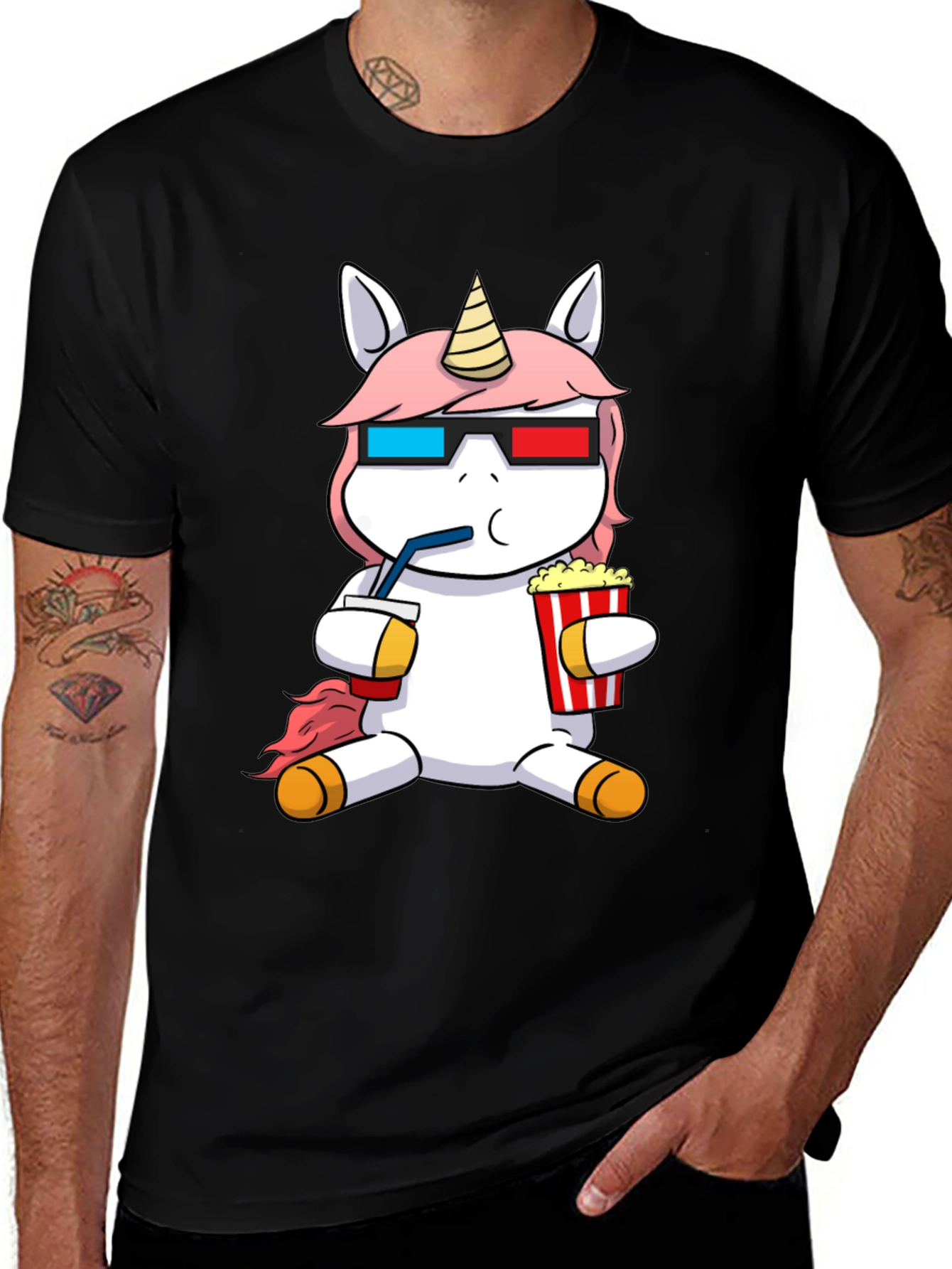 Variant 25 of Unicorn 3D Glasses T-Shirt