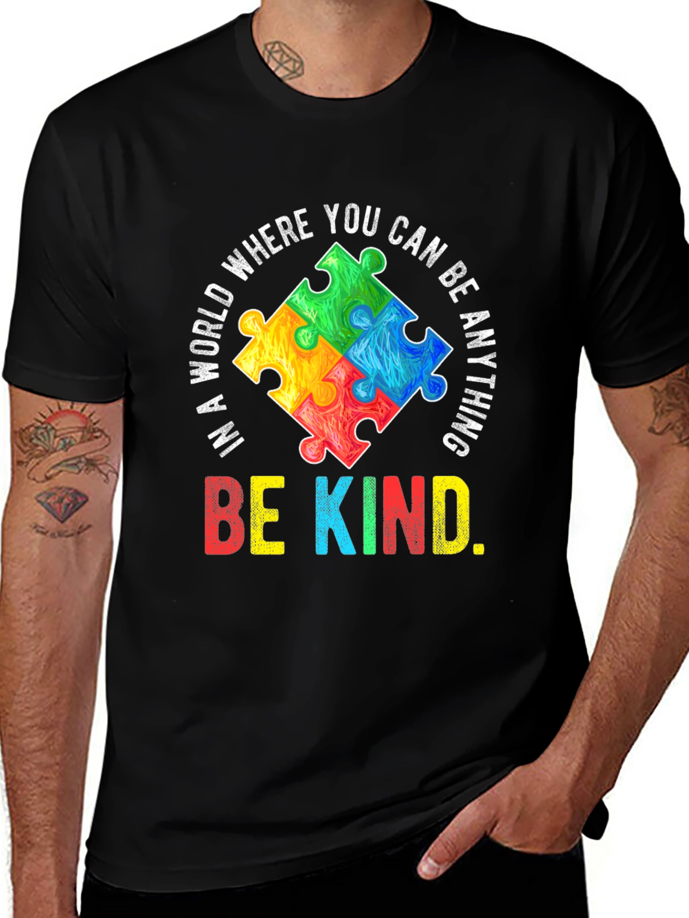 Variant 11 of Be Kind Autism Awareness T-Shirt