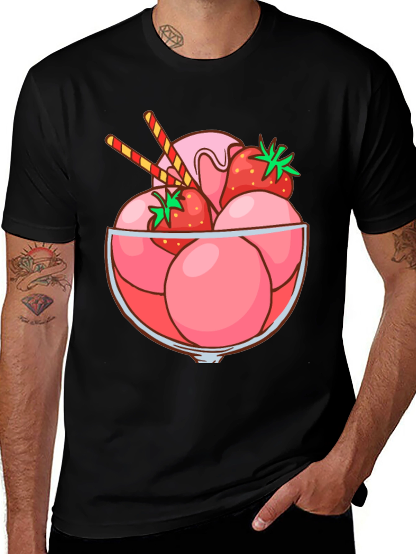 Variant 17 of Ice Cream Dessert Graphic T-Shirt