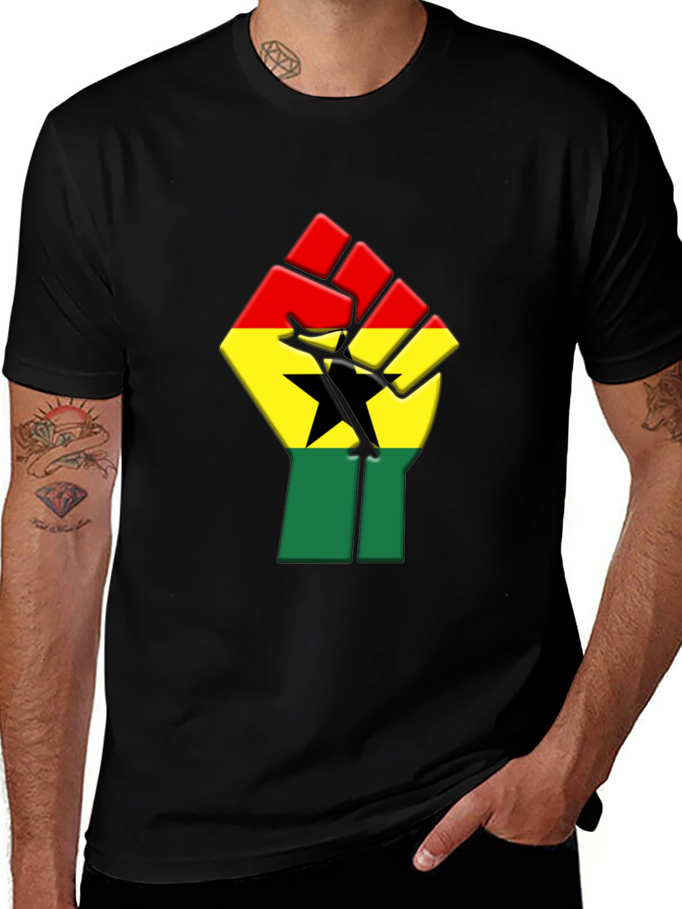 Ghana Flag Fist T-Shirt