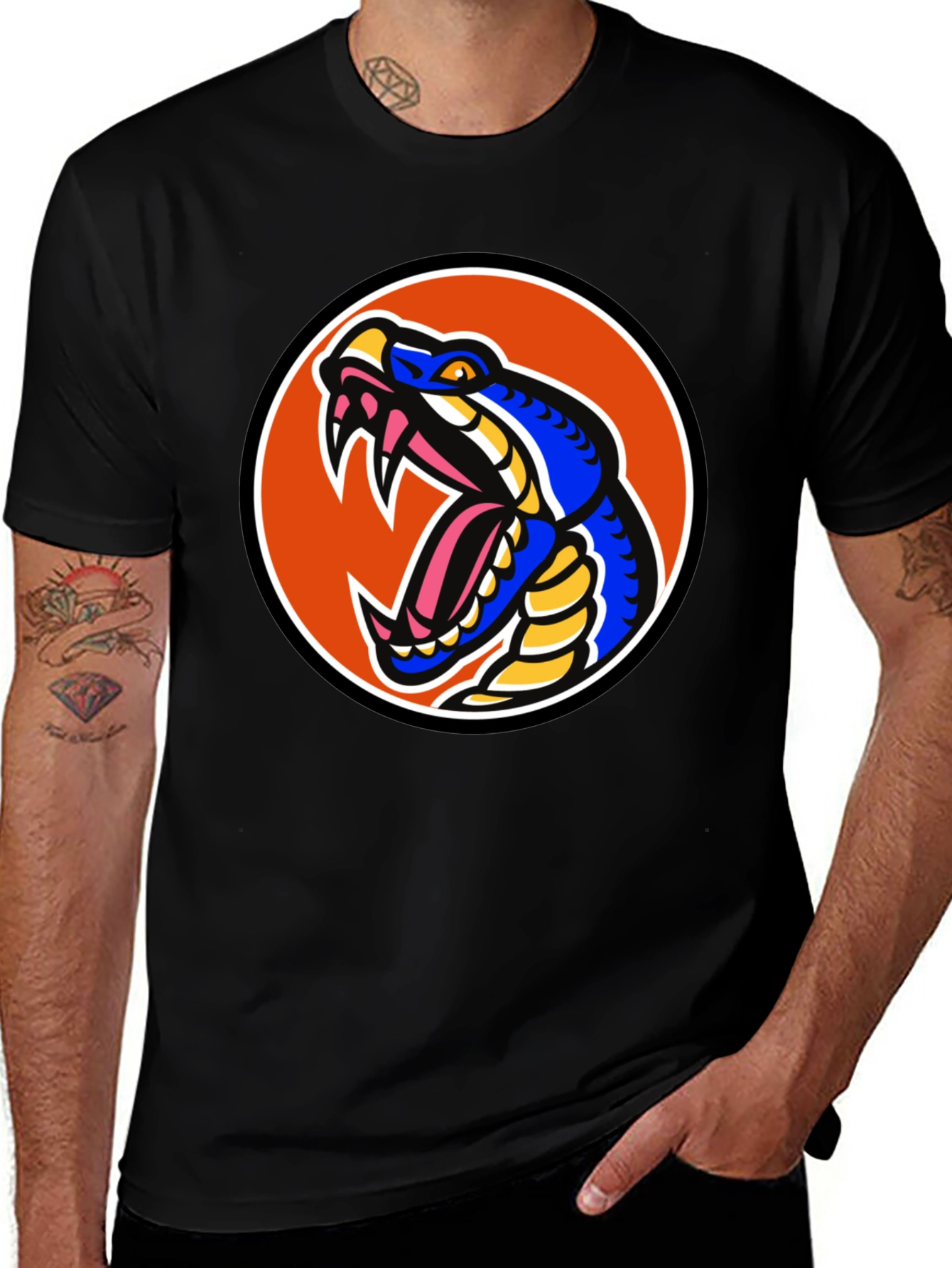 Variant 29 of Snake Graphic Tee - Bold Cobra Design
