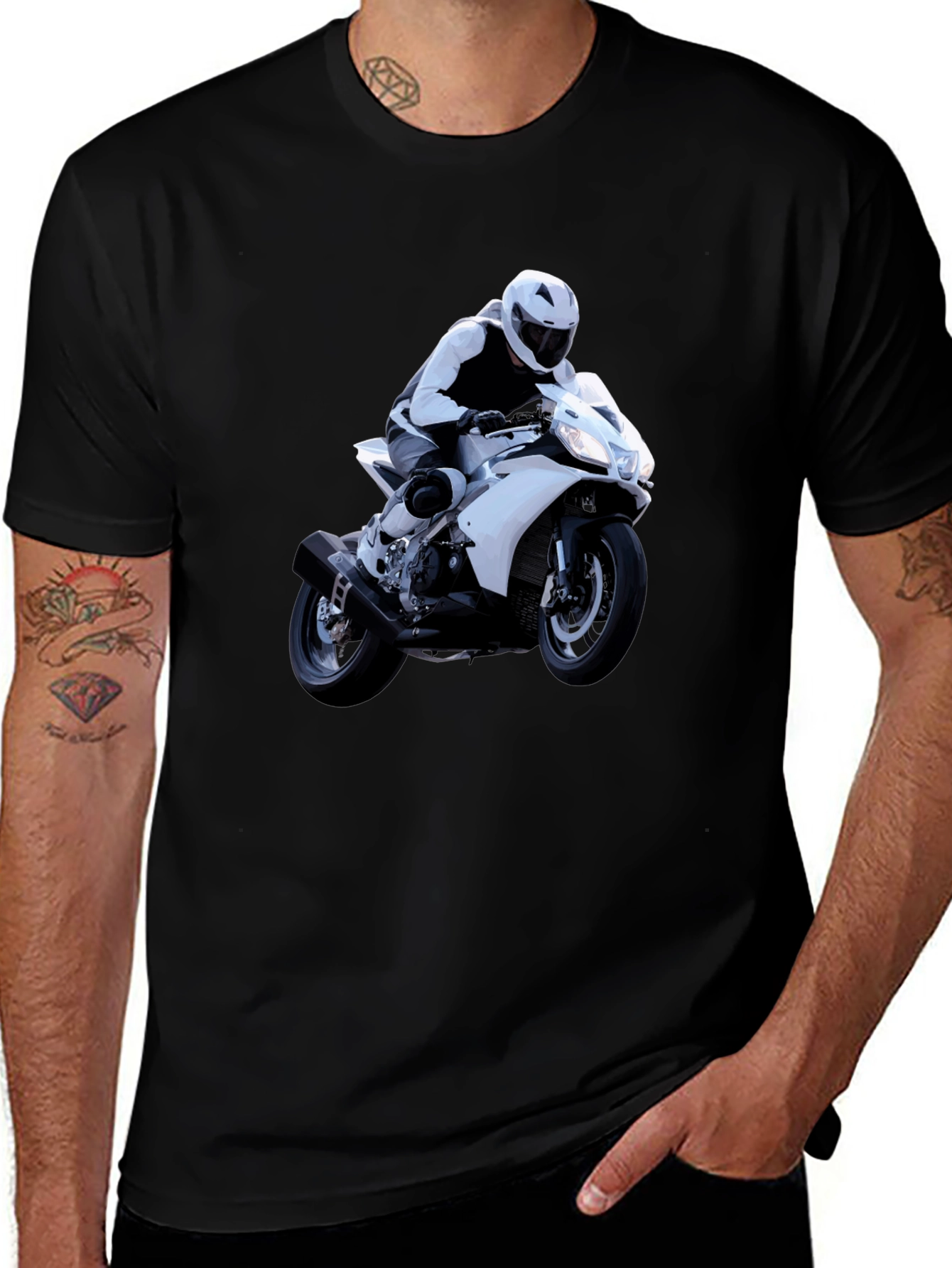 Variant 17 of Motorcycle Rider Graphic T-Shirt