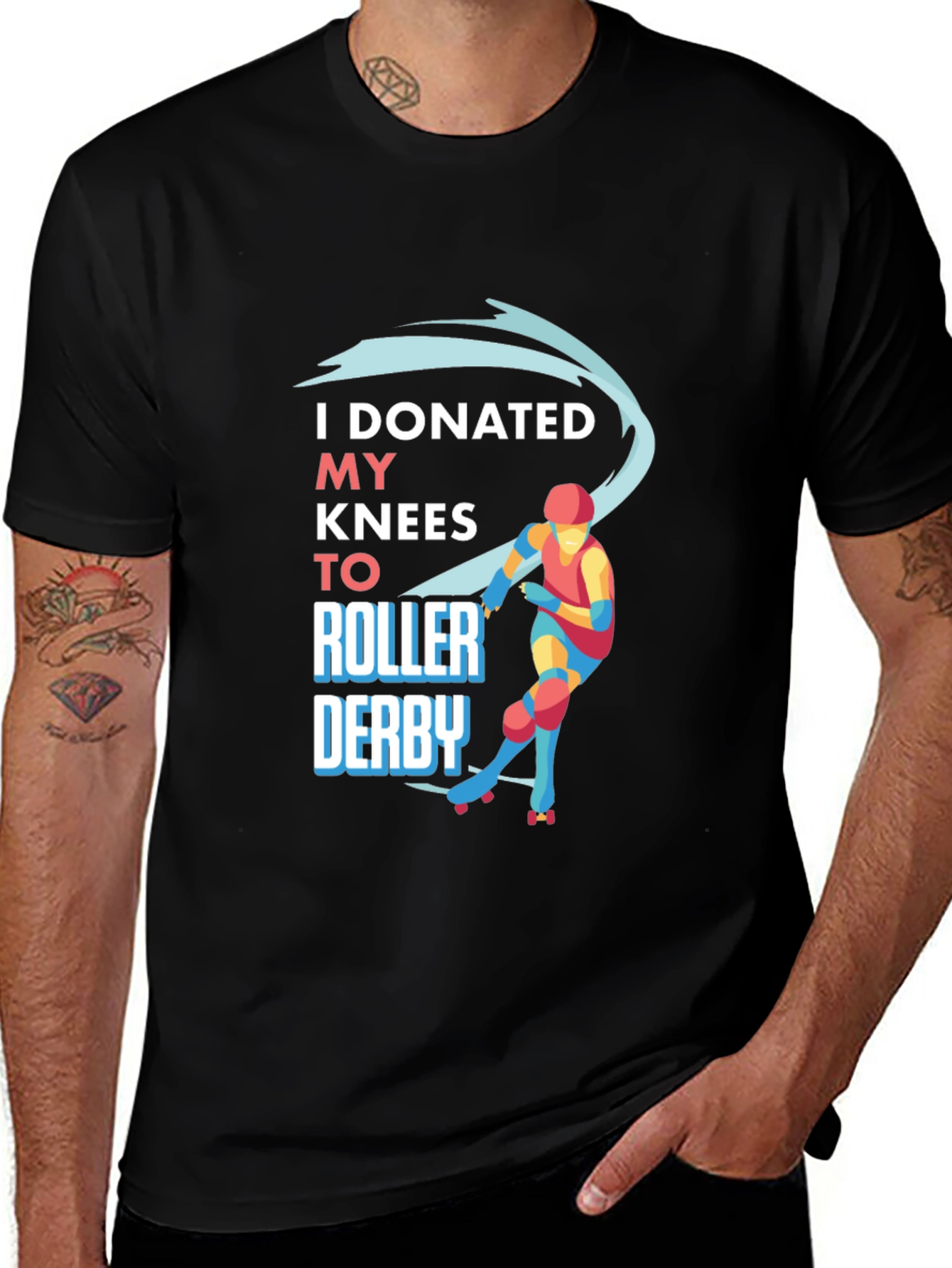 Variant 29 of I Donated My Knees to Roller Derby T-Shirt