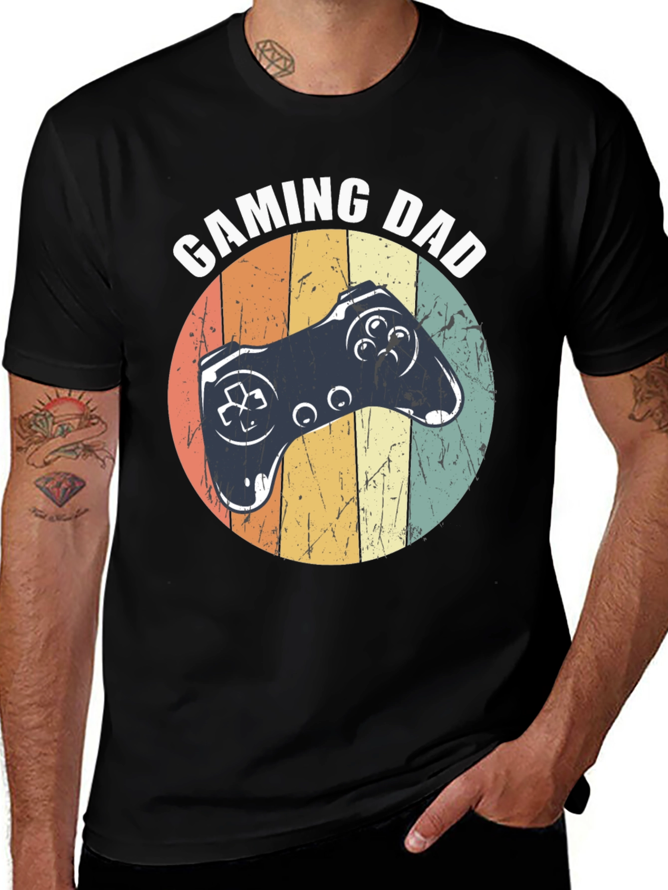 Gaming Dad T-Shirt, Retro Controller Design