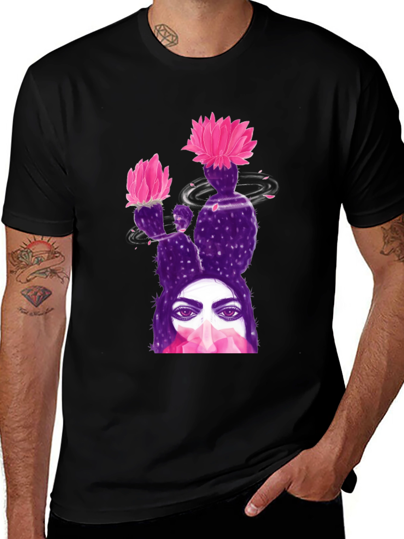 Variant 30 of Cactus Woman Graphic Tee - Stylish Comfort