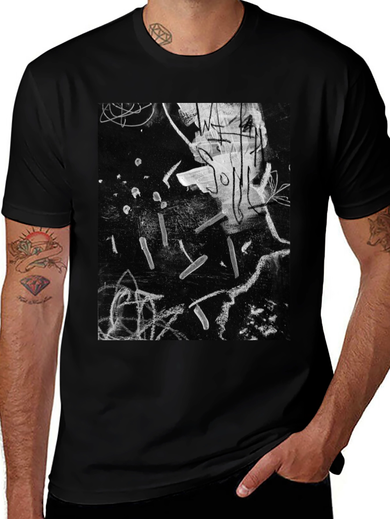 Variant 26 of Abstract Art Black T-Shirt
