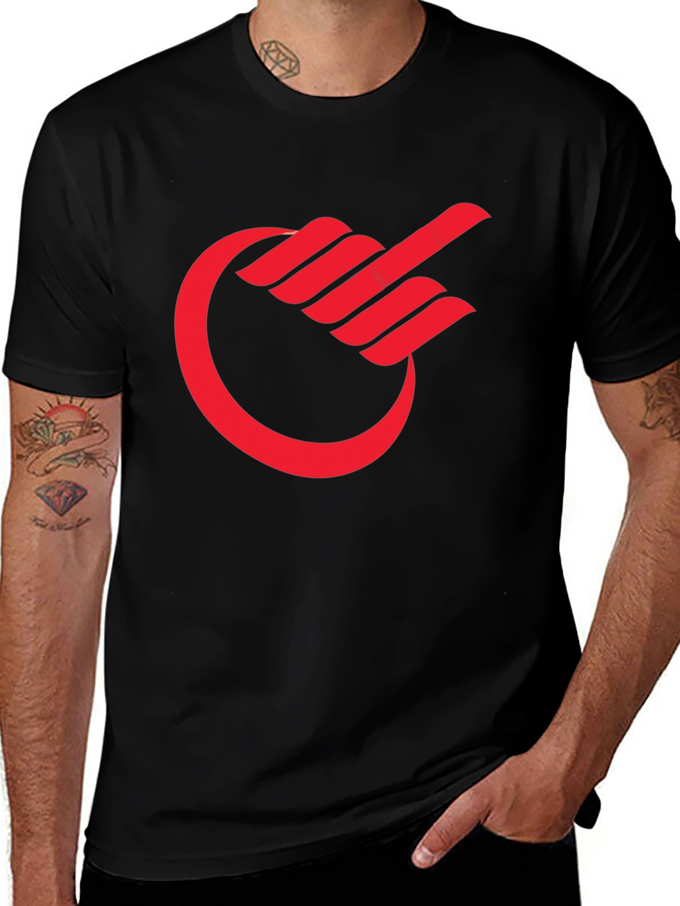 Black Red Logo Black T-Shirt main image