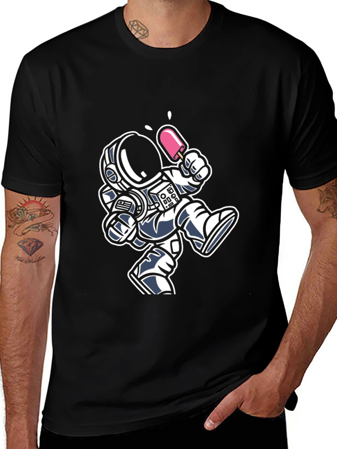 Variant 12 of Astronaut Ice Cream Graphic Tee