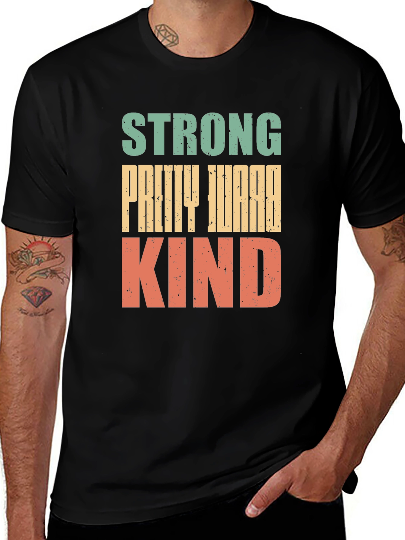 Variant 16 of Strong Pretty Kind Graphic T-Shirt
