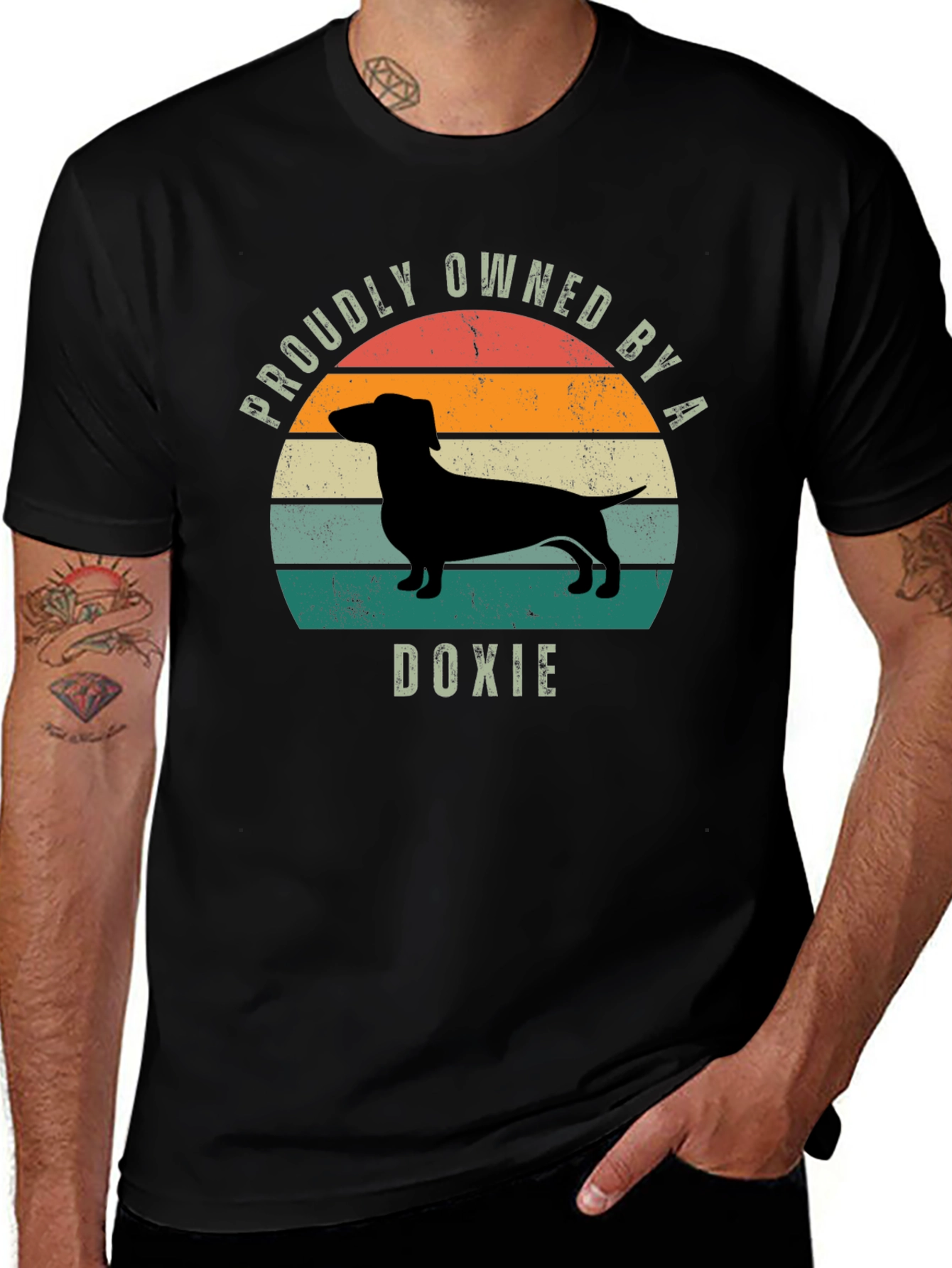 Variant 28 of Proudly Owned By a Doxie T-Shirt