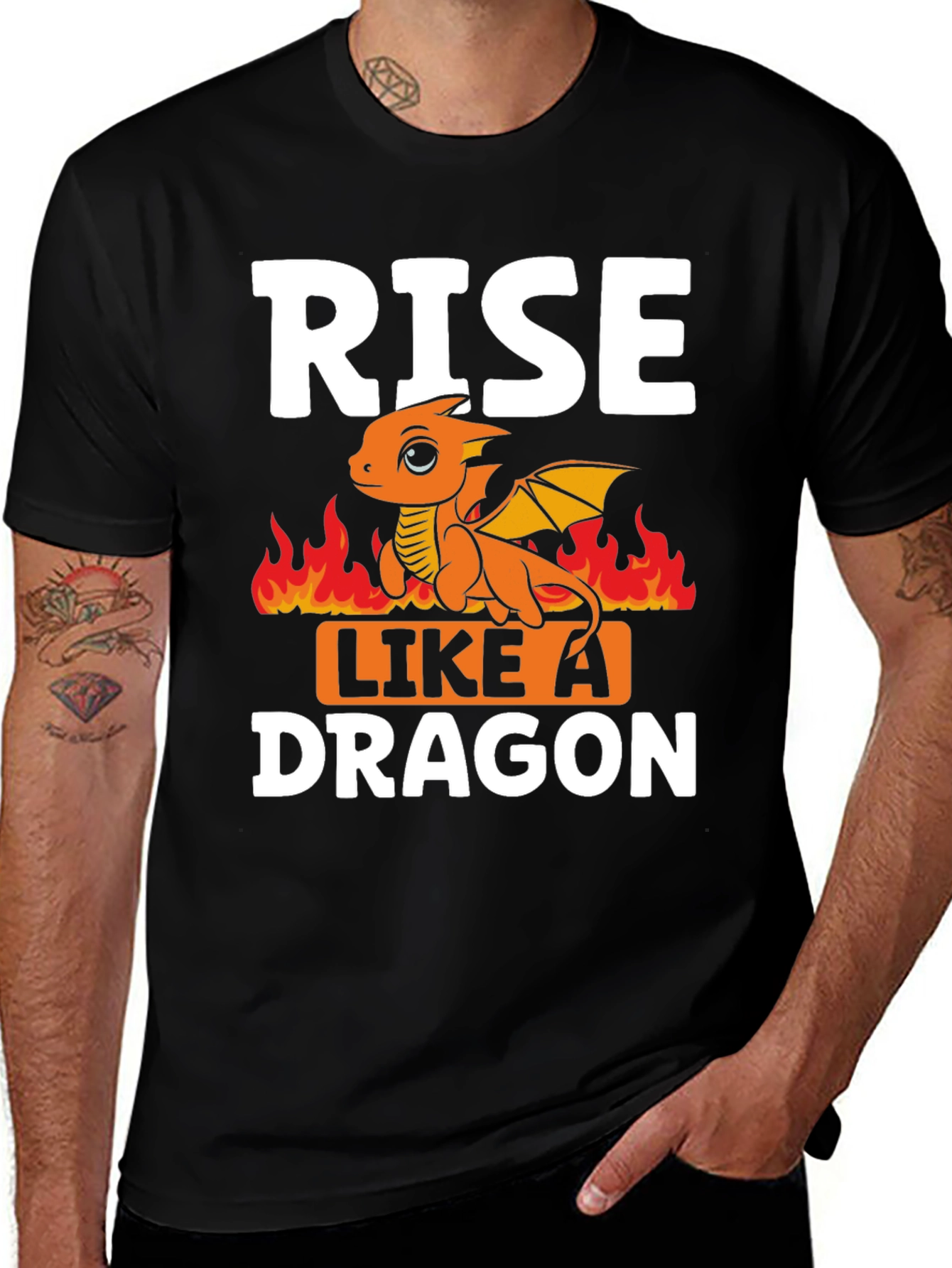 Variant 5 of Rise Like a Dragon Graphic Tee