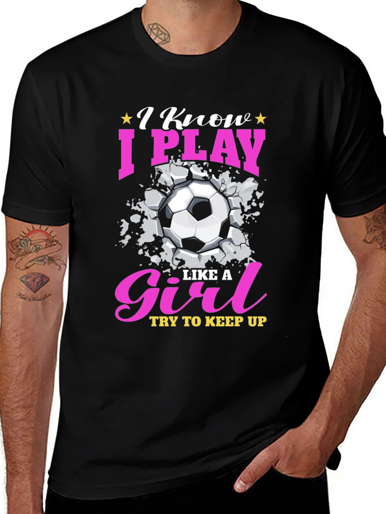 I Play Like A Girl T-Shirt - Soccer Sports Tee