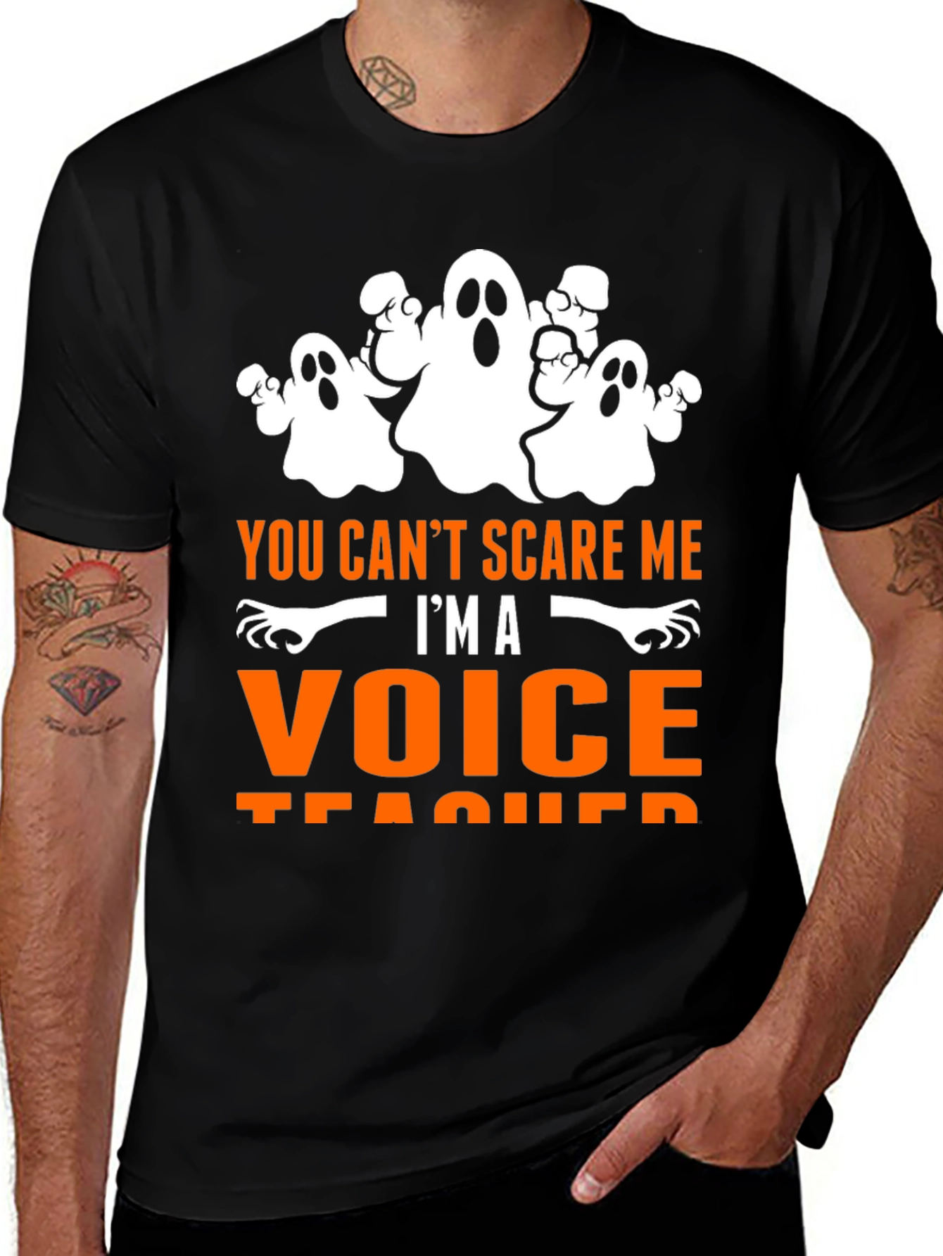 Variant 6 of Funny Halloween Voice Teacher T-Shirt