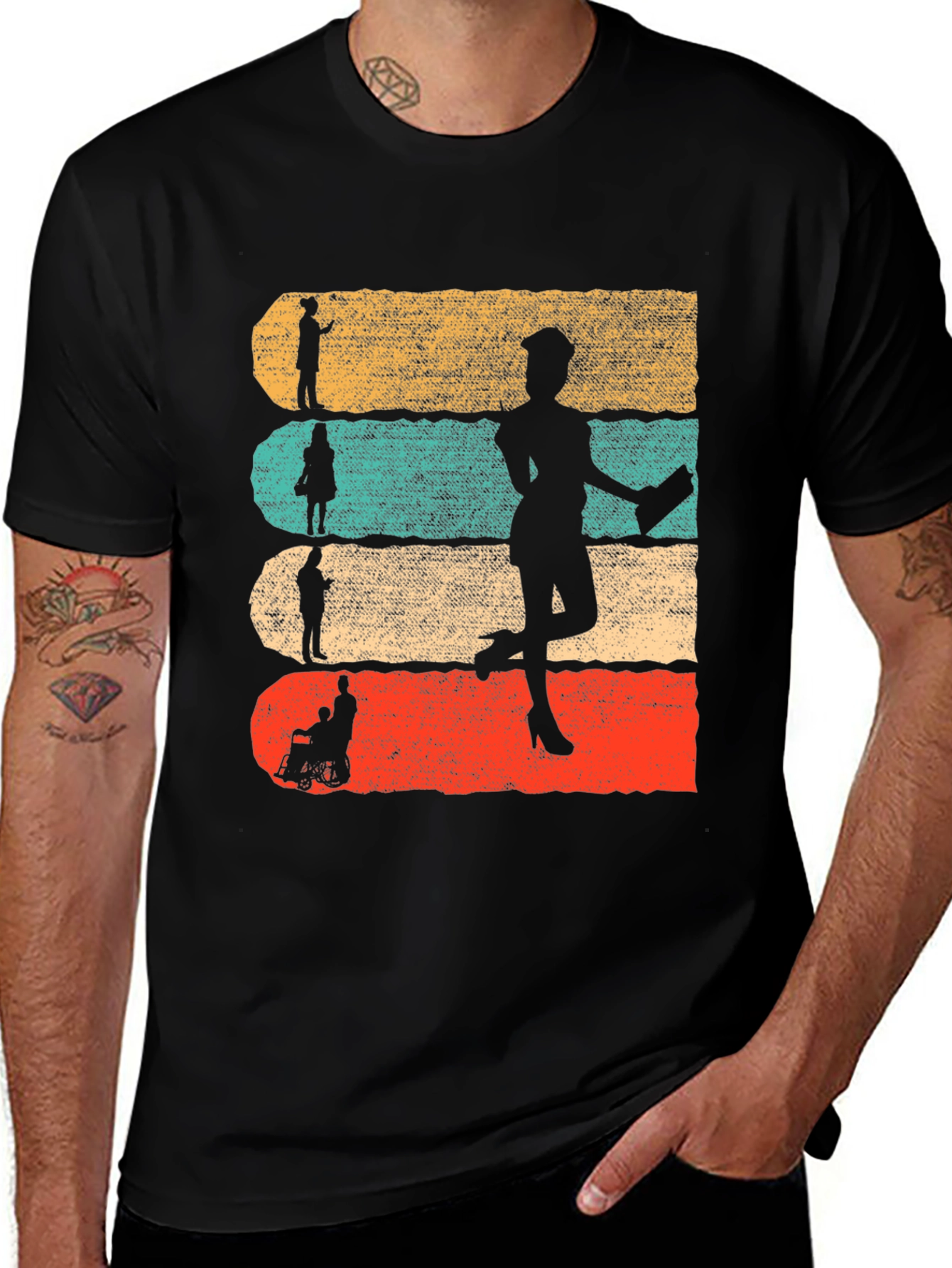 Variant 3 of Retro Healthcare Heroes T-Shirt