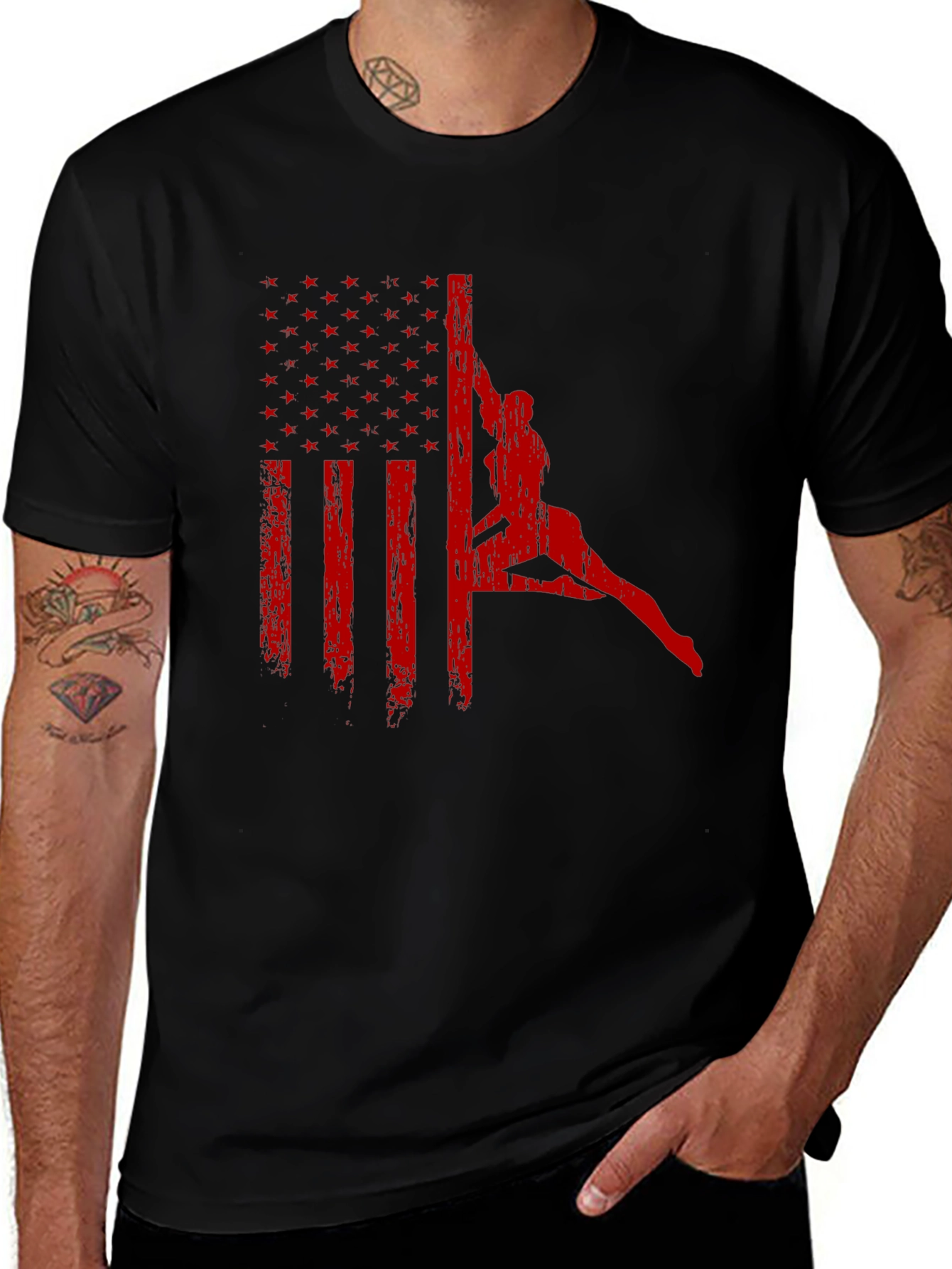 Variant 30 of American Flag Pole Dance T-Shirt
