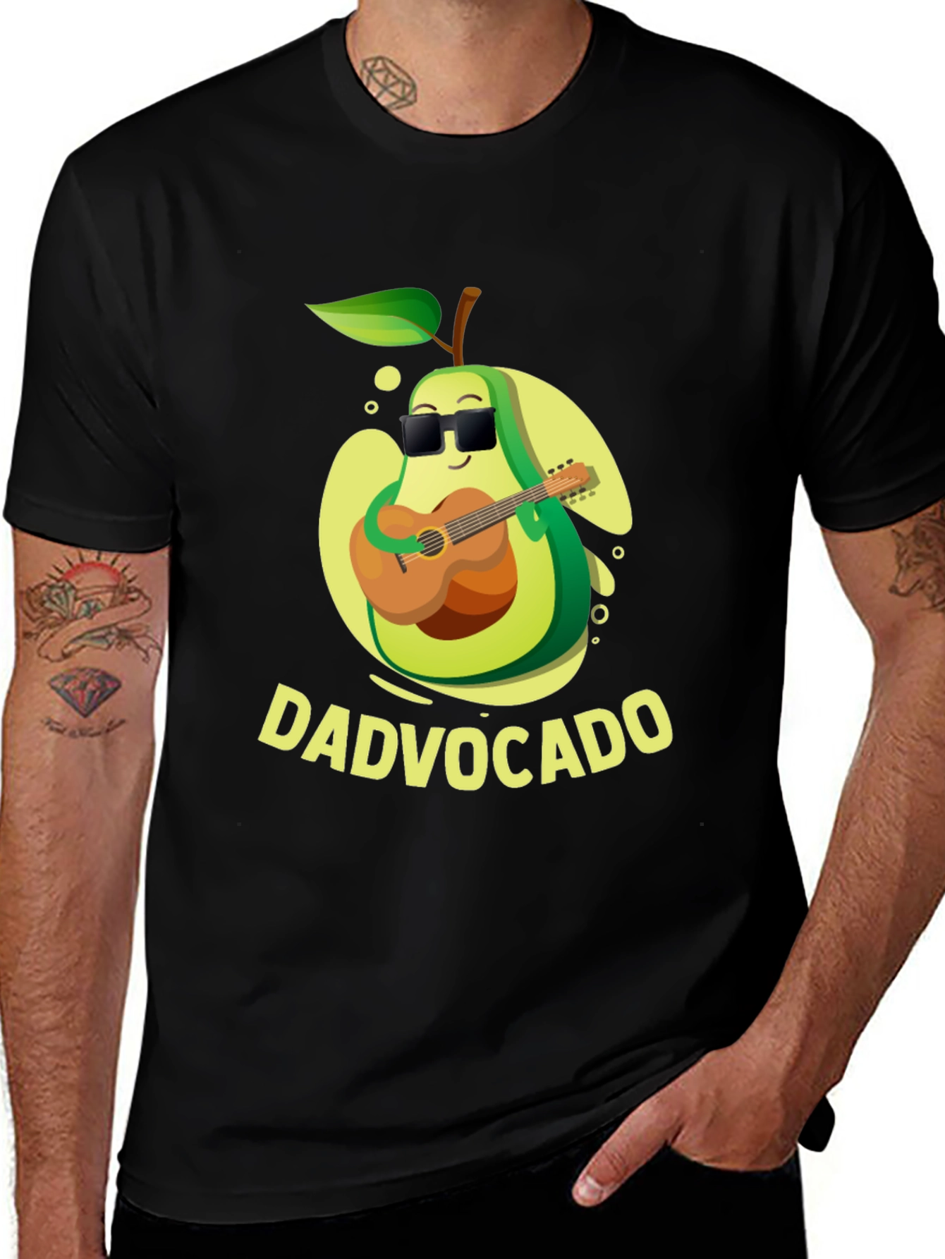 Variant 28 of DadVocado Guitar Player T-Shirt