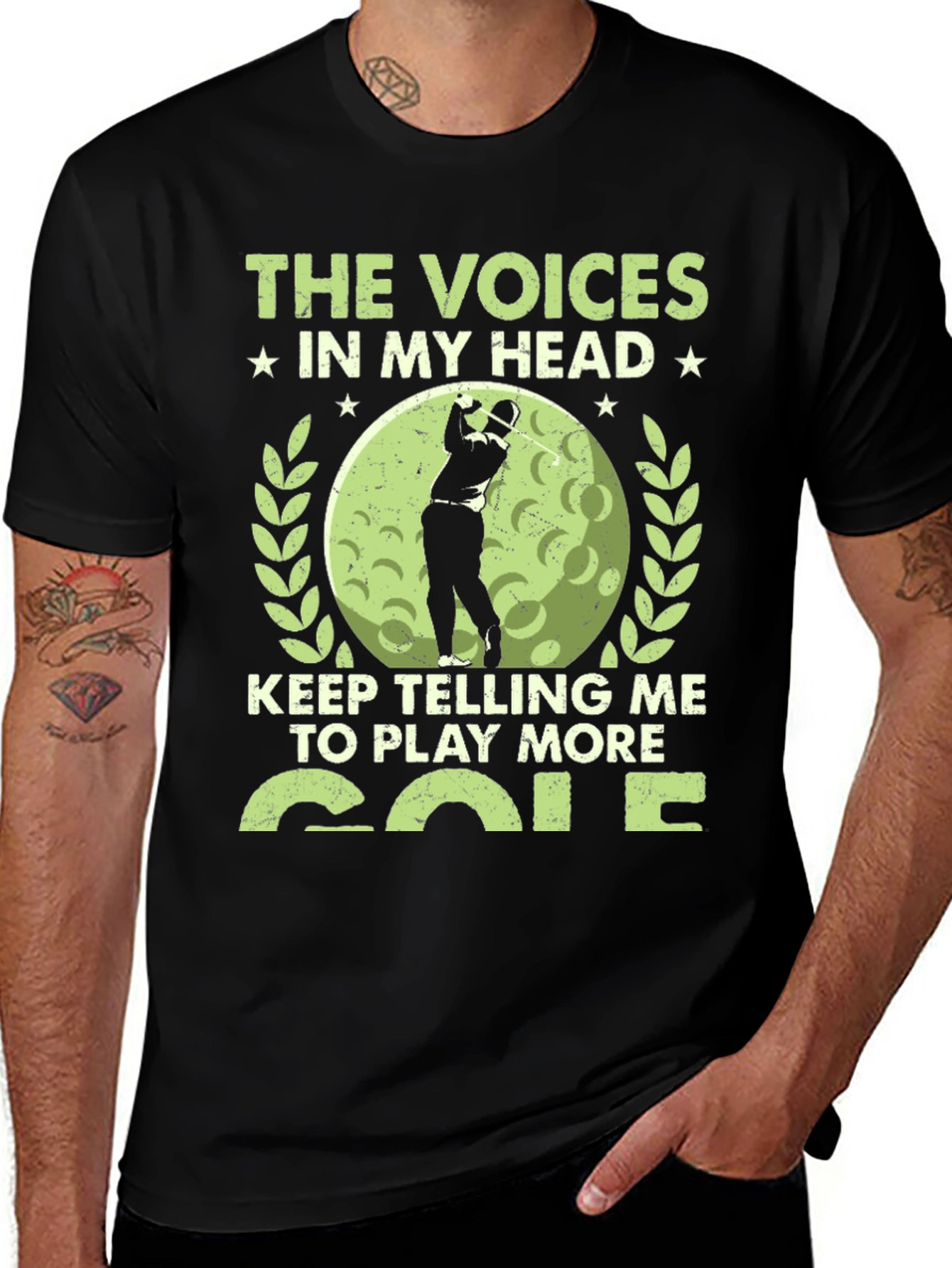 Variant 2 of Golf T-Shirt: The Voices In My Head