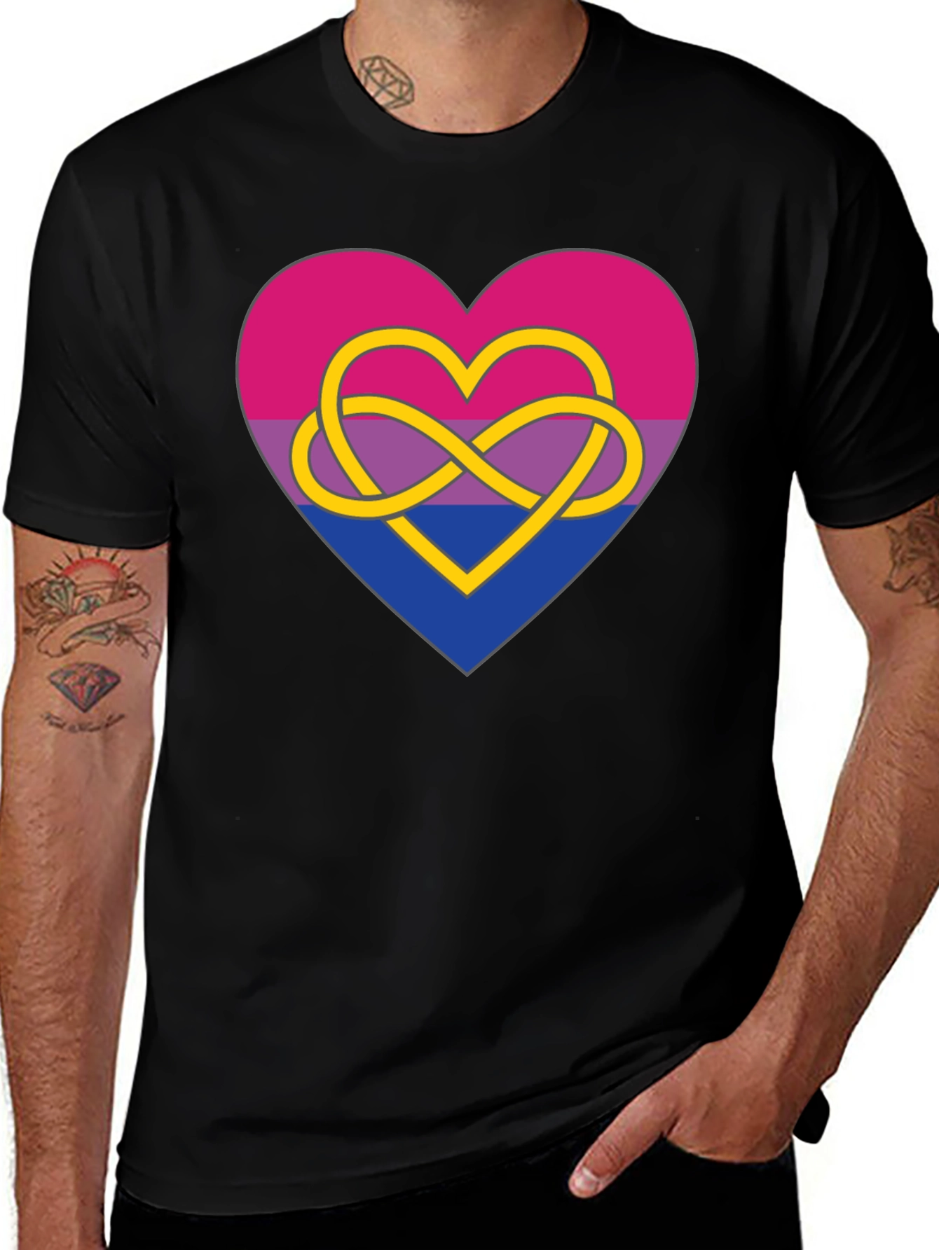 Bi Pride Heart T-Shirt: Show Your Colors!