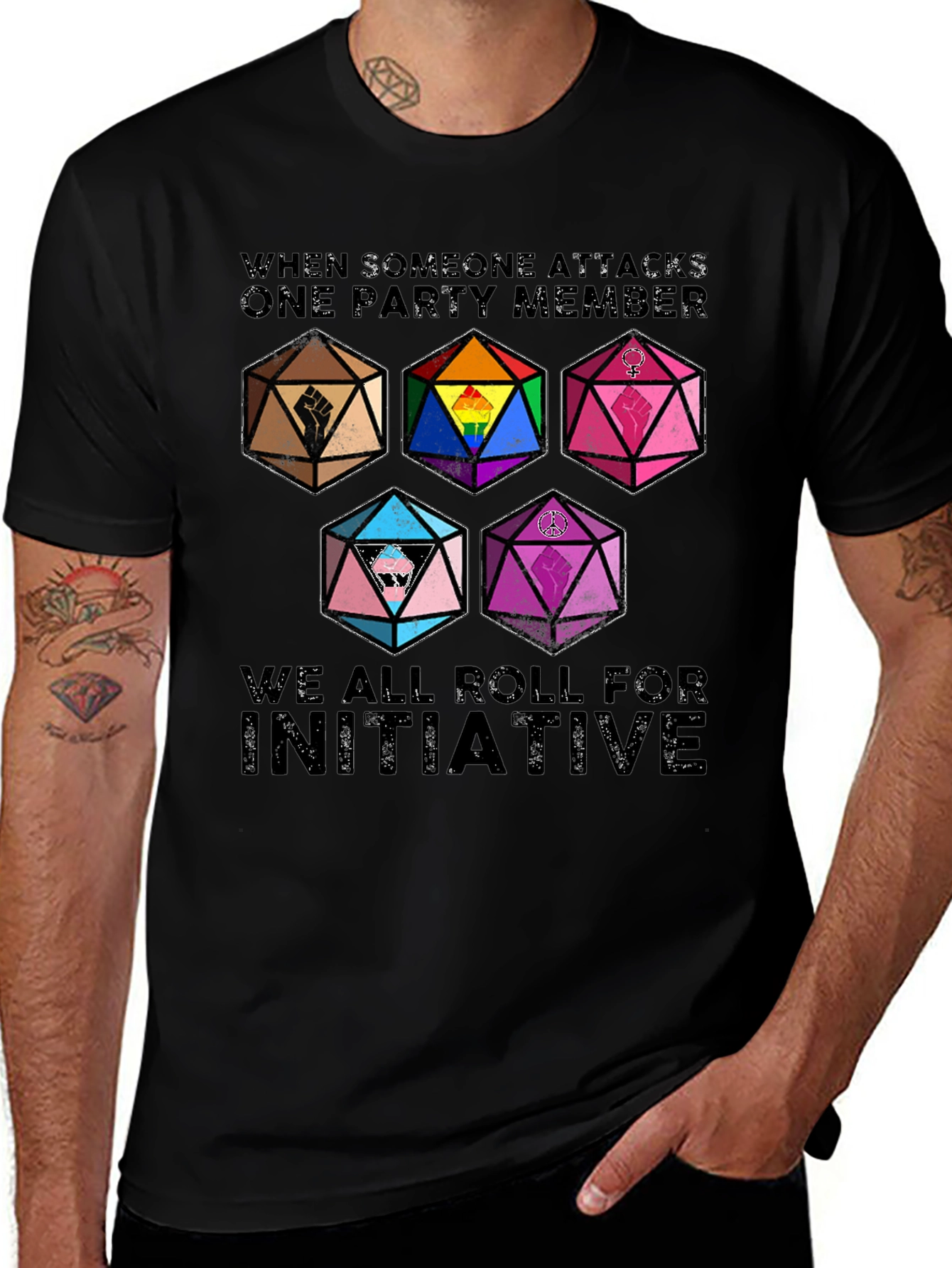 D&D Initiative T-Shirt - Allyship & Inclusivity