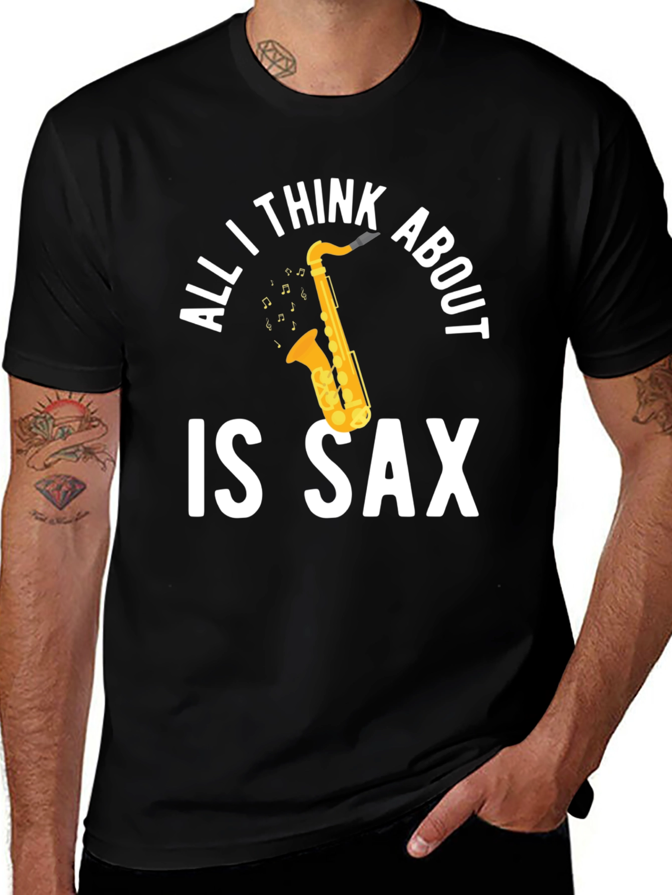 Variant 30 of All I Think About Is Sax T-Shirt