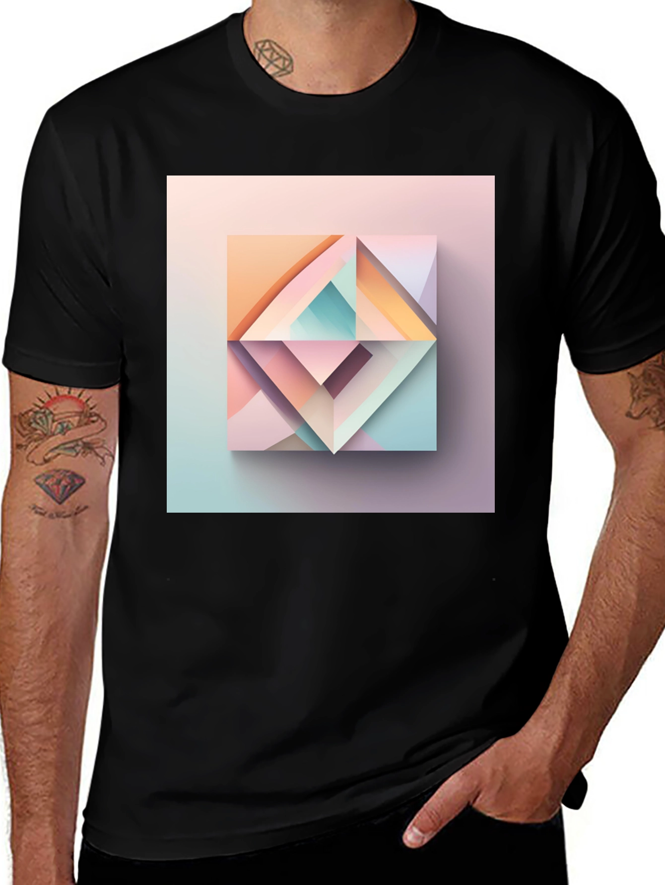 Variant 16 of Geometric Abstract Art Graphic Tee
