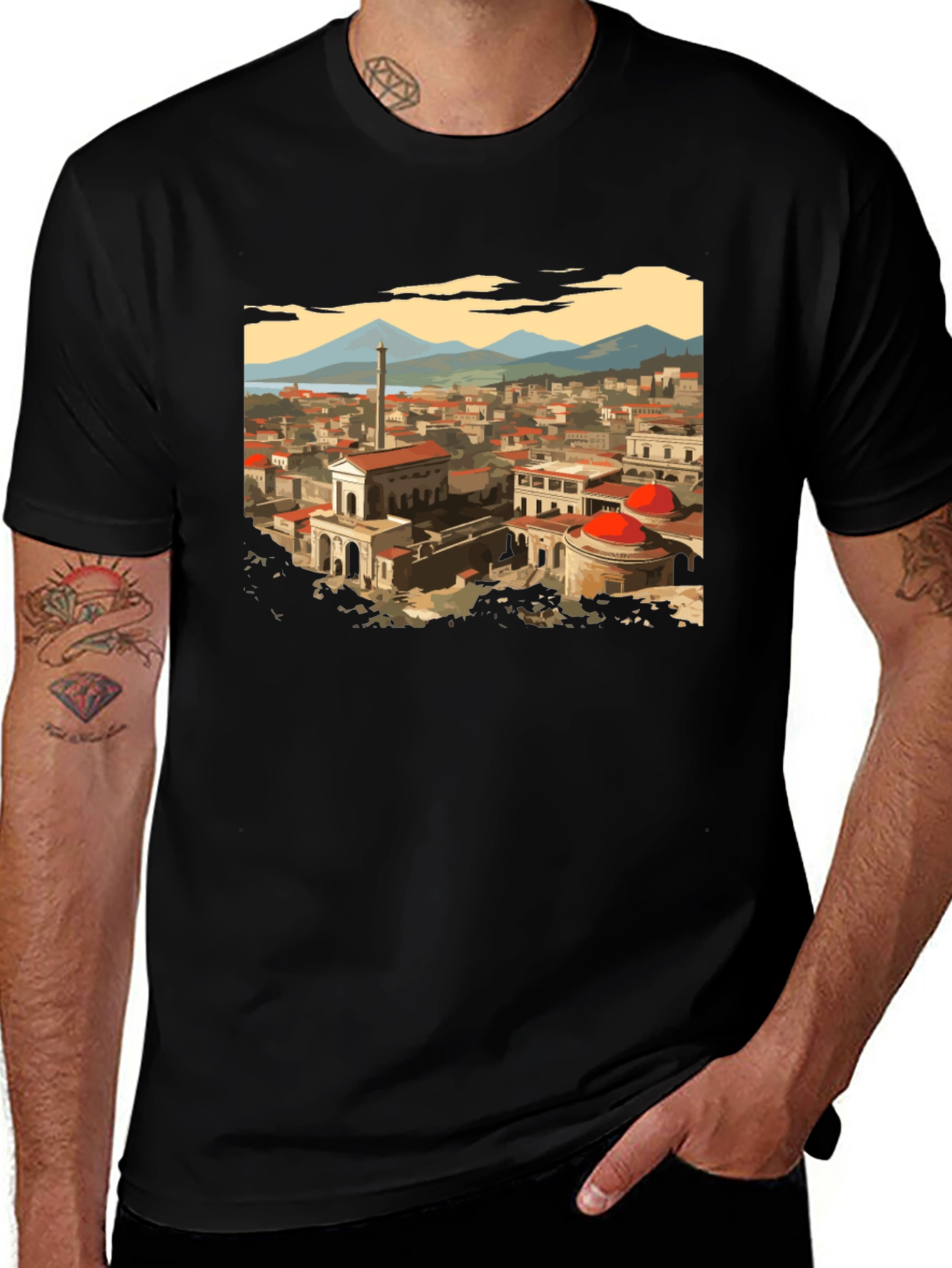 Variant 18 of Vintage Cityscape Graphic Tee
