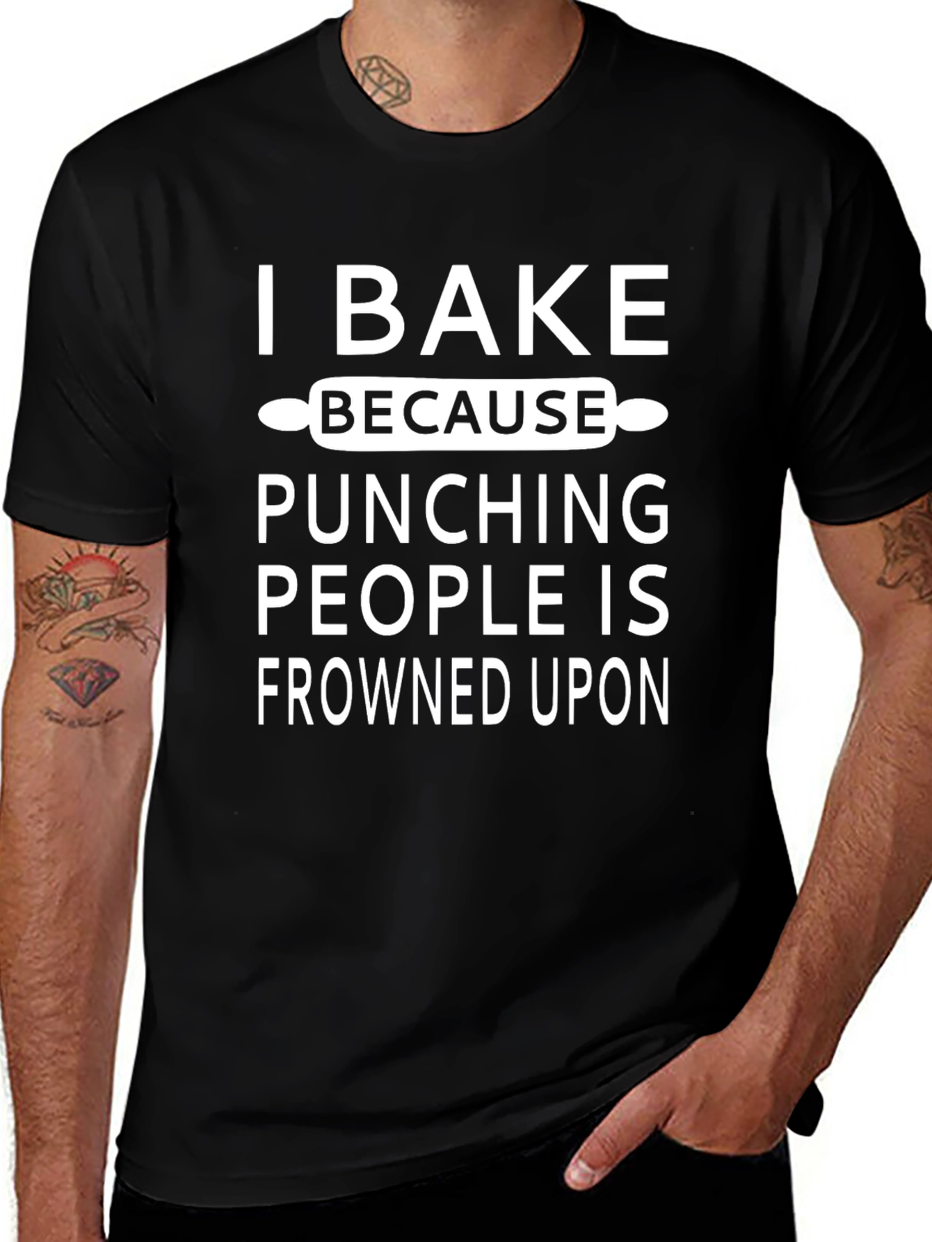 Variant 15 of I Bake Because Punching People T-Shirt