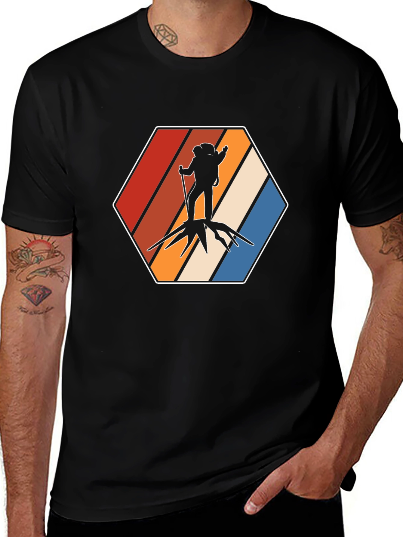 Variant 6 of Retro Hiker Graphic Tee - Adventure Ready