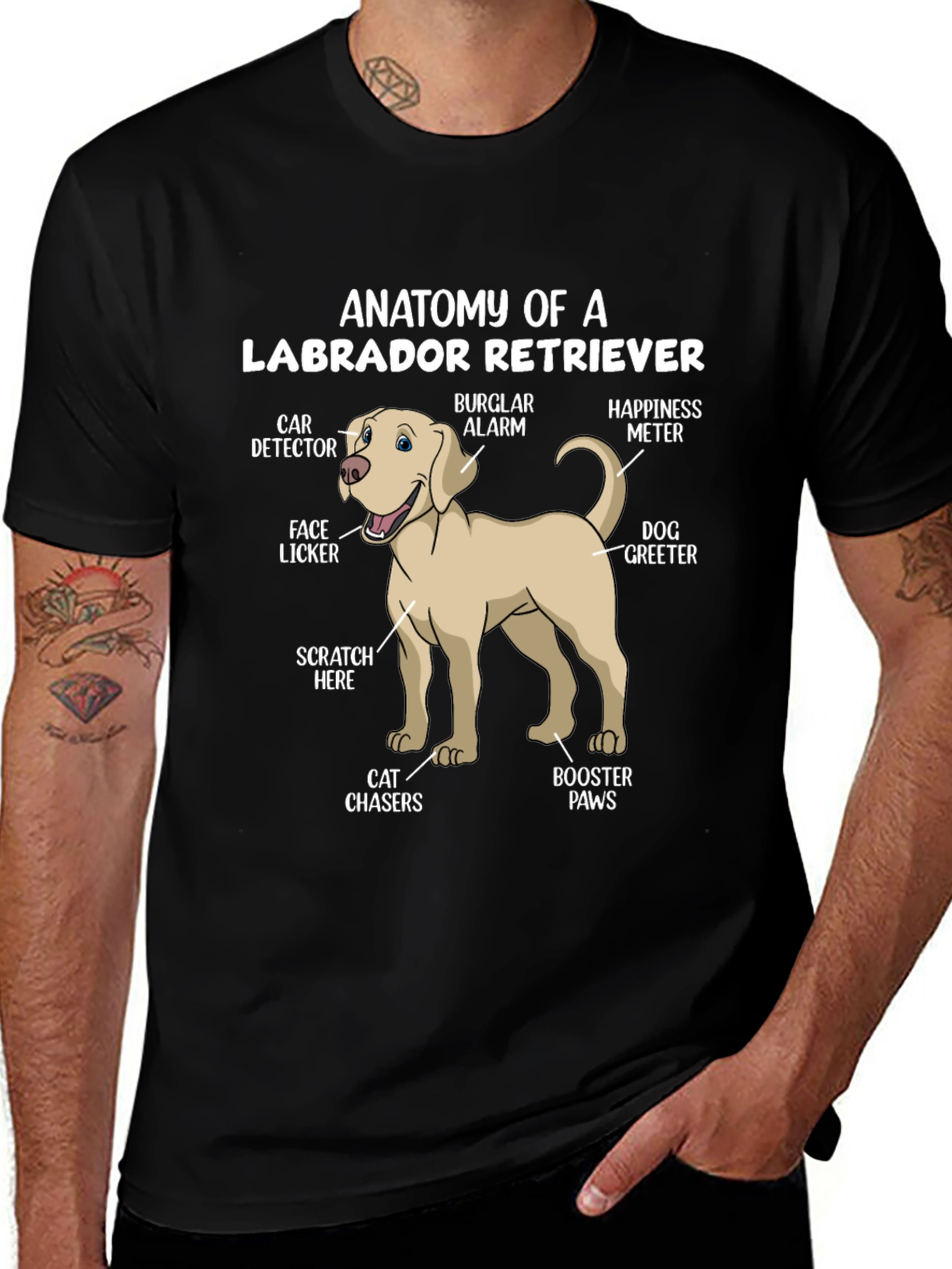 Anatomy of a Labrador Retriever T-Shirt
