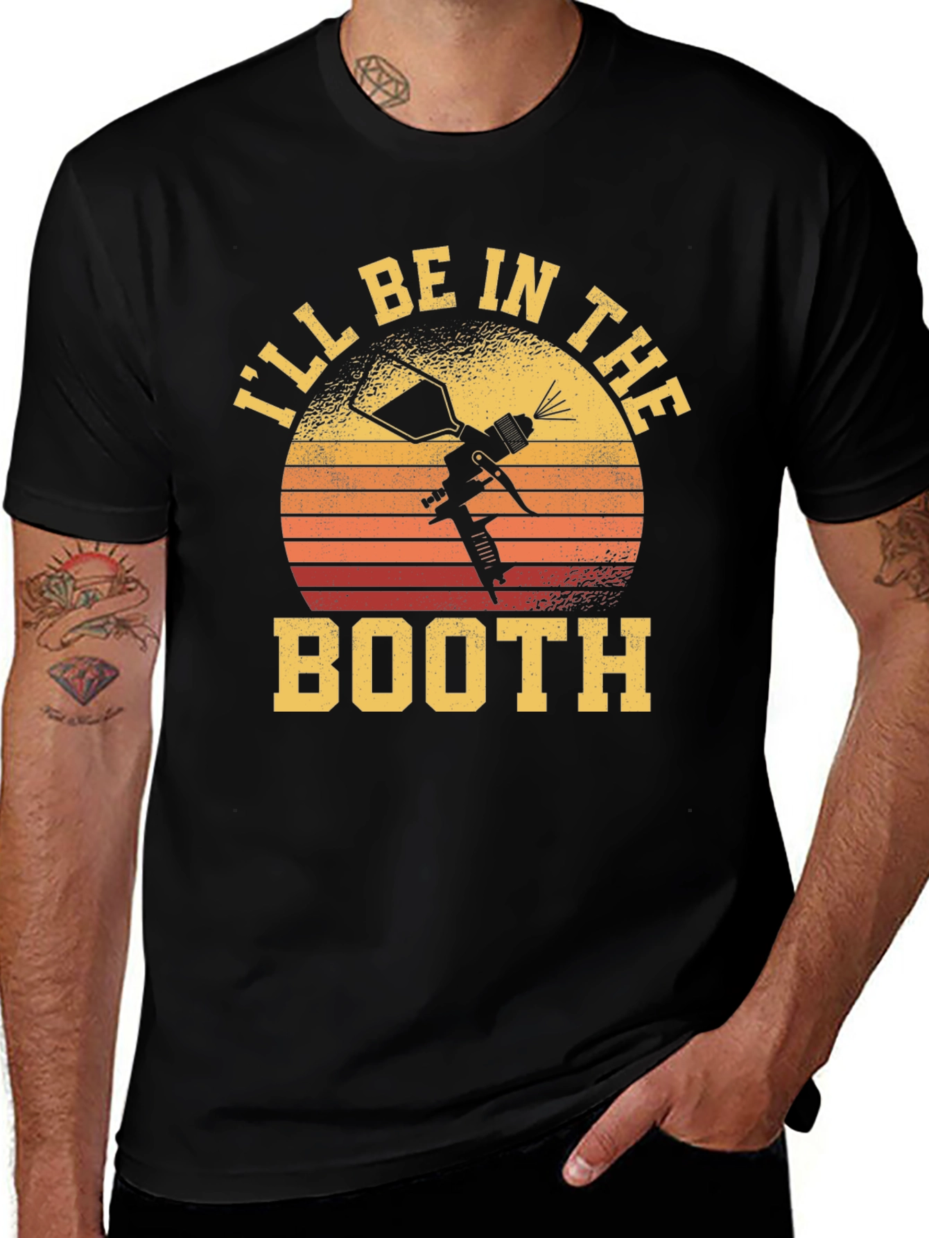 Variant 22 of I'll Be In The Booth T-Shirt Spray Paint Artist Tee