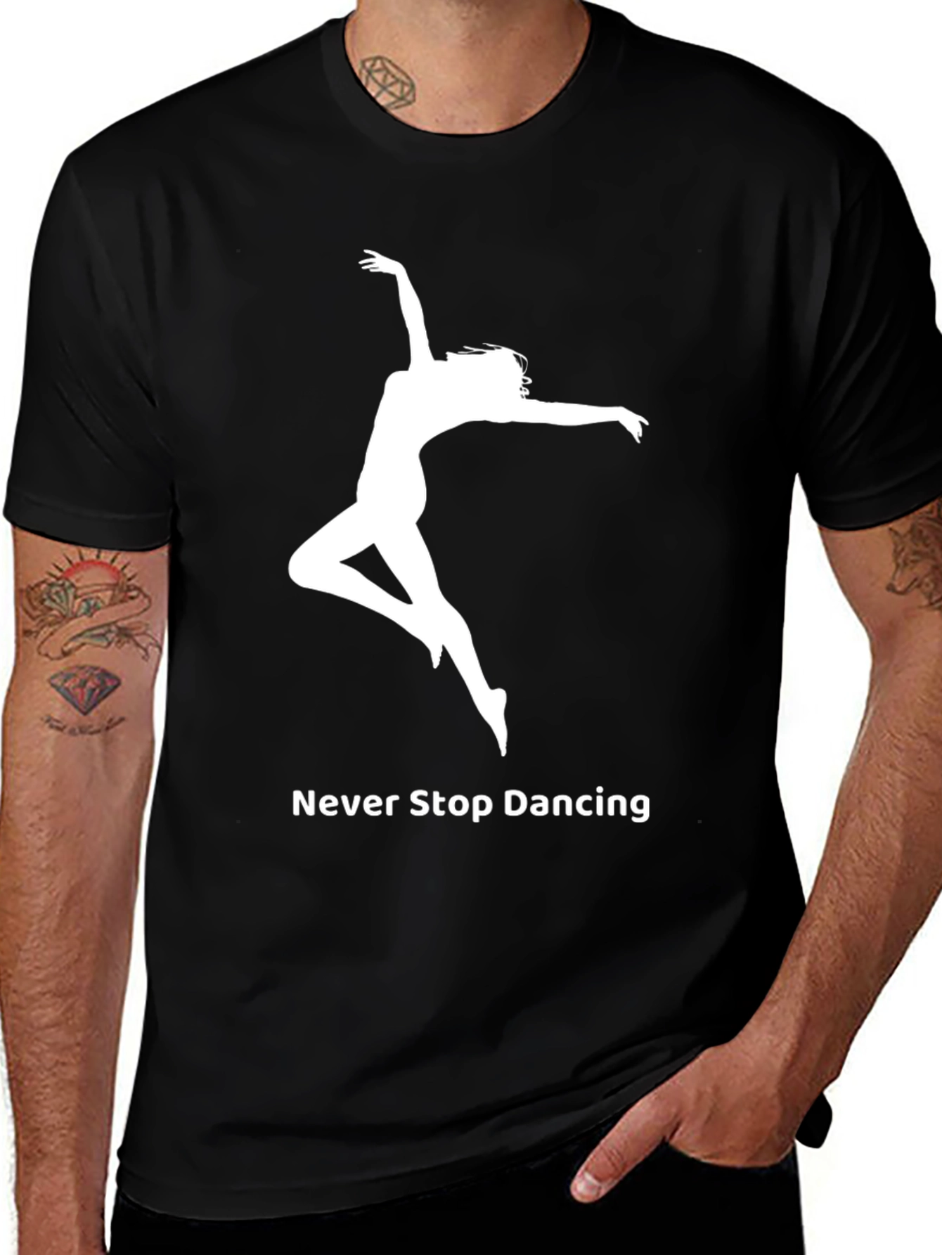 Variant 17 of Never Stop Dancing Graphic Tee