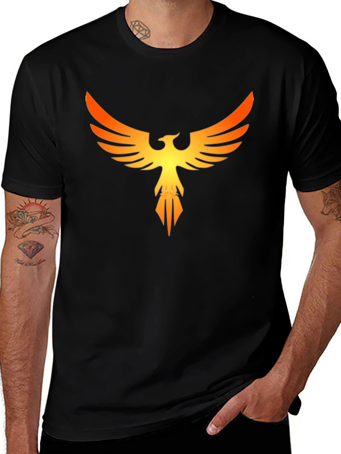 Variant 2 of Phoenix Graphic Black T-Shirt
