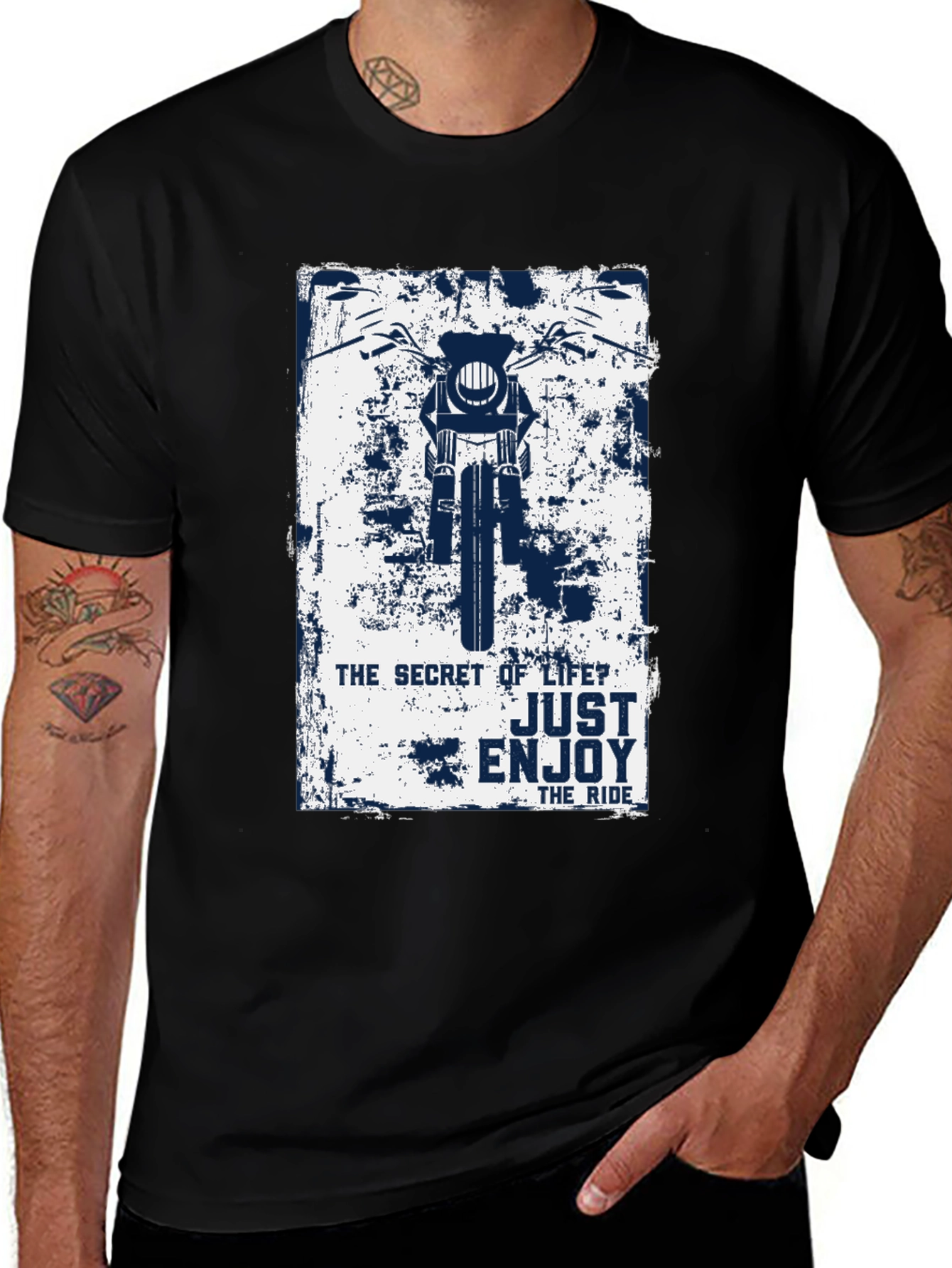 Variant 25 of Motorcycle Ride T-Shirt - The Secret of Life