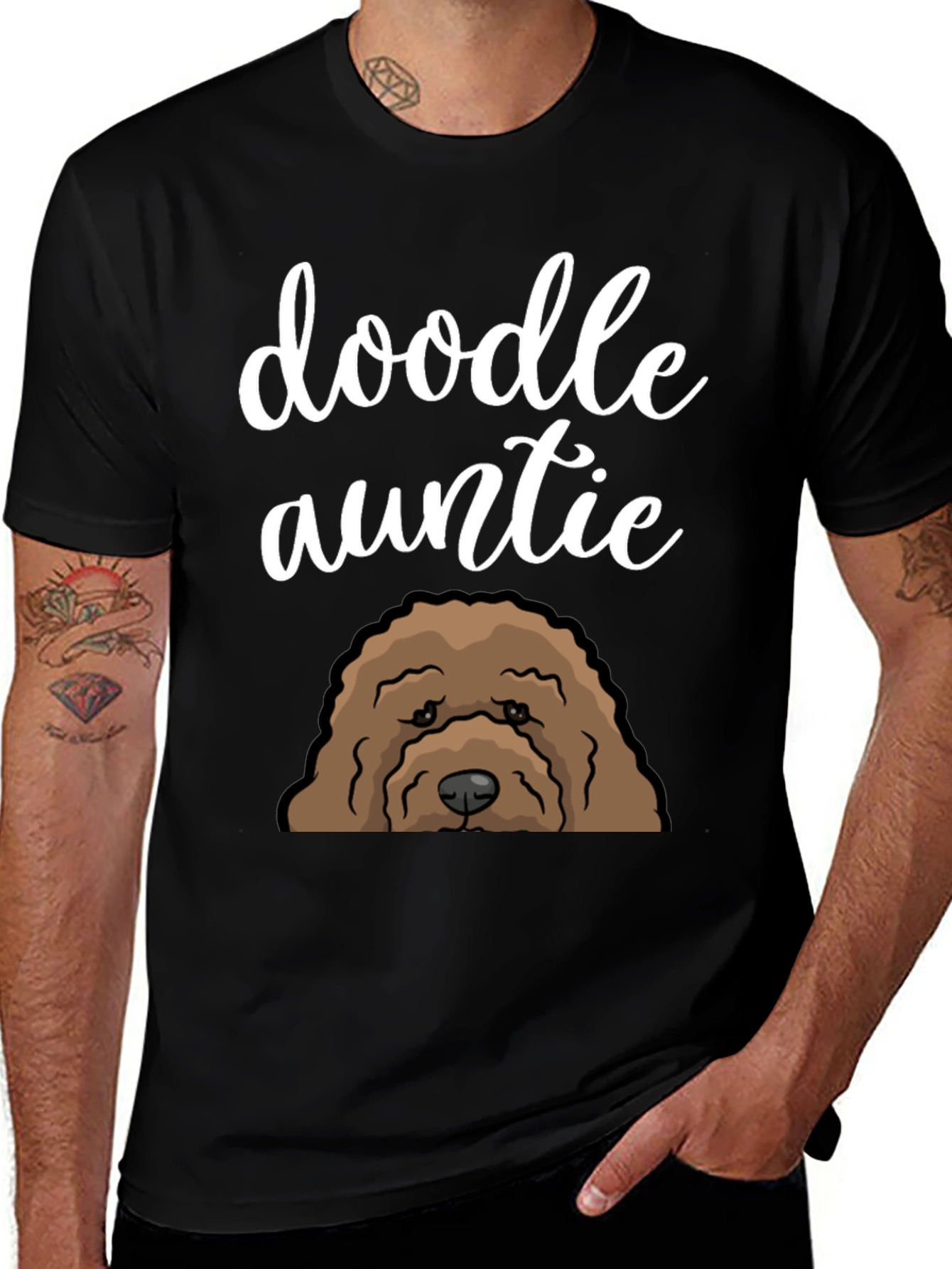 Variant 26 of Doodle Auntie Dog Lover T-Shirt