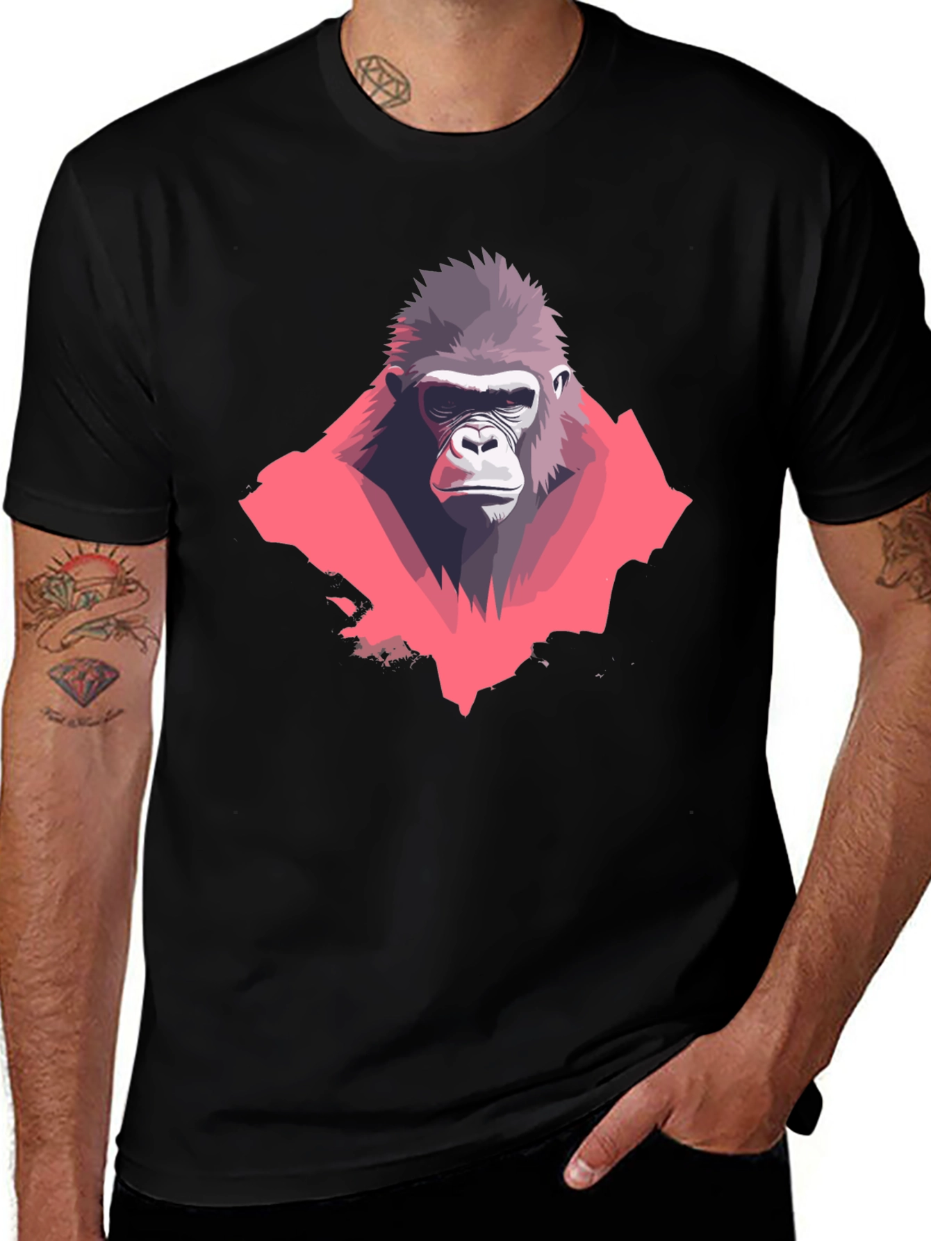 Variant 14 of Graphic Gorilla Tee - Cool Animal Print T-Shirt