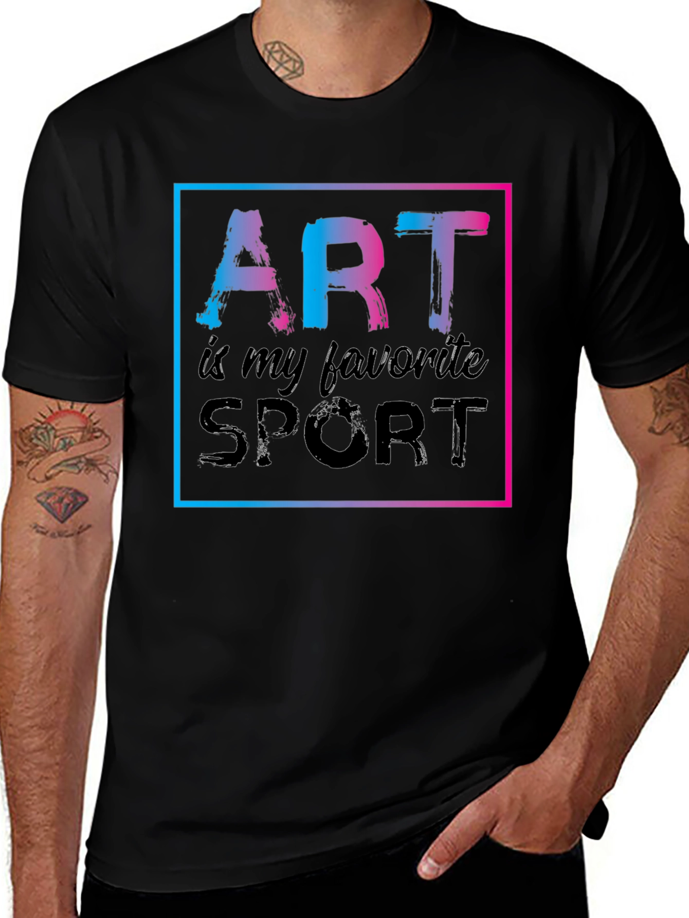 Variant 30 of Art is My Favorite Sport Graphic T-Shirt
