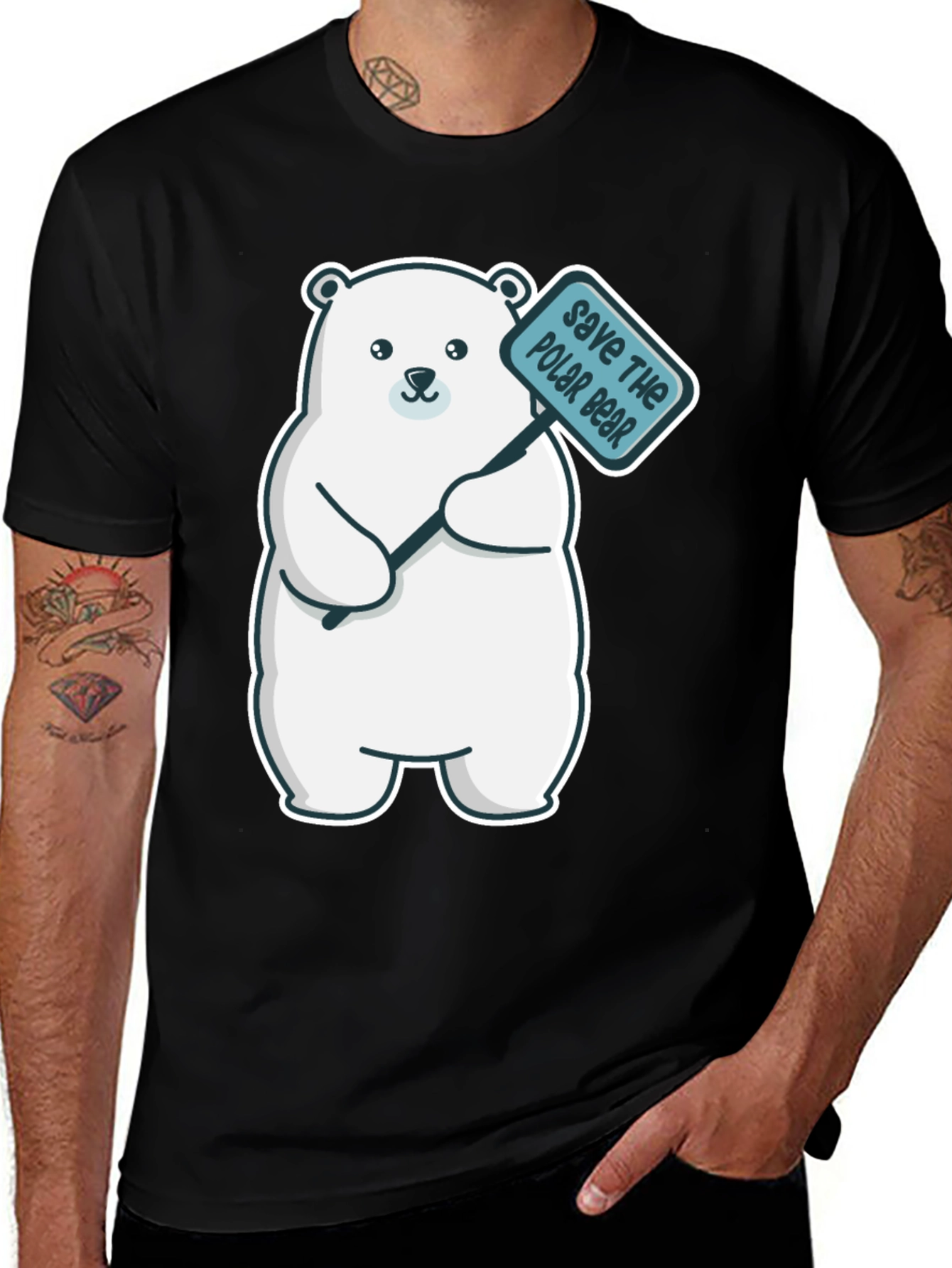 Variant 10 of Save the Polar Bear Graphic Tee