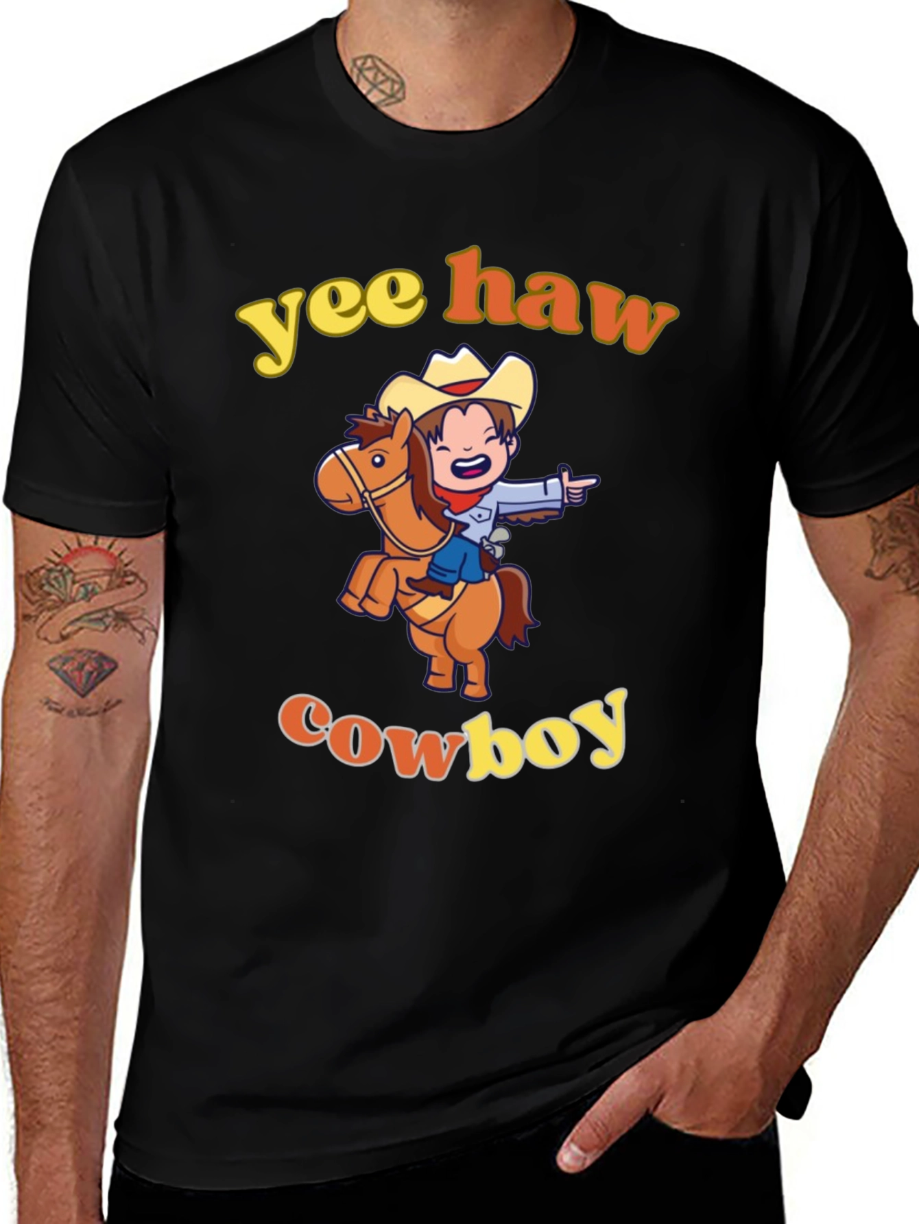 Yee Haw Cowboy Graphic Tee