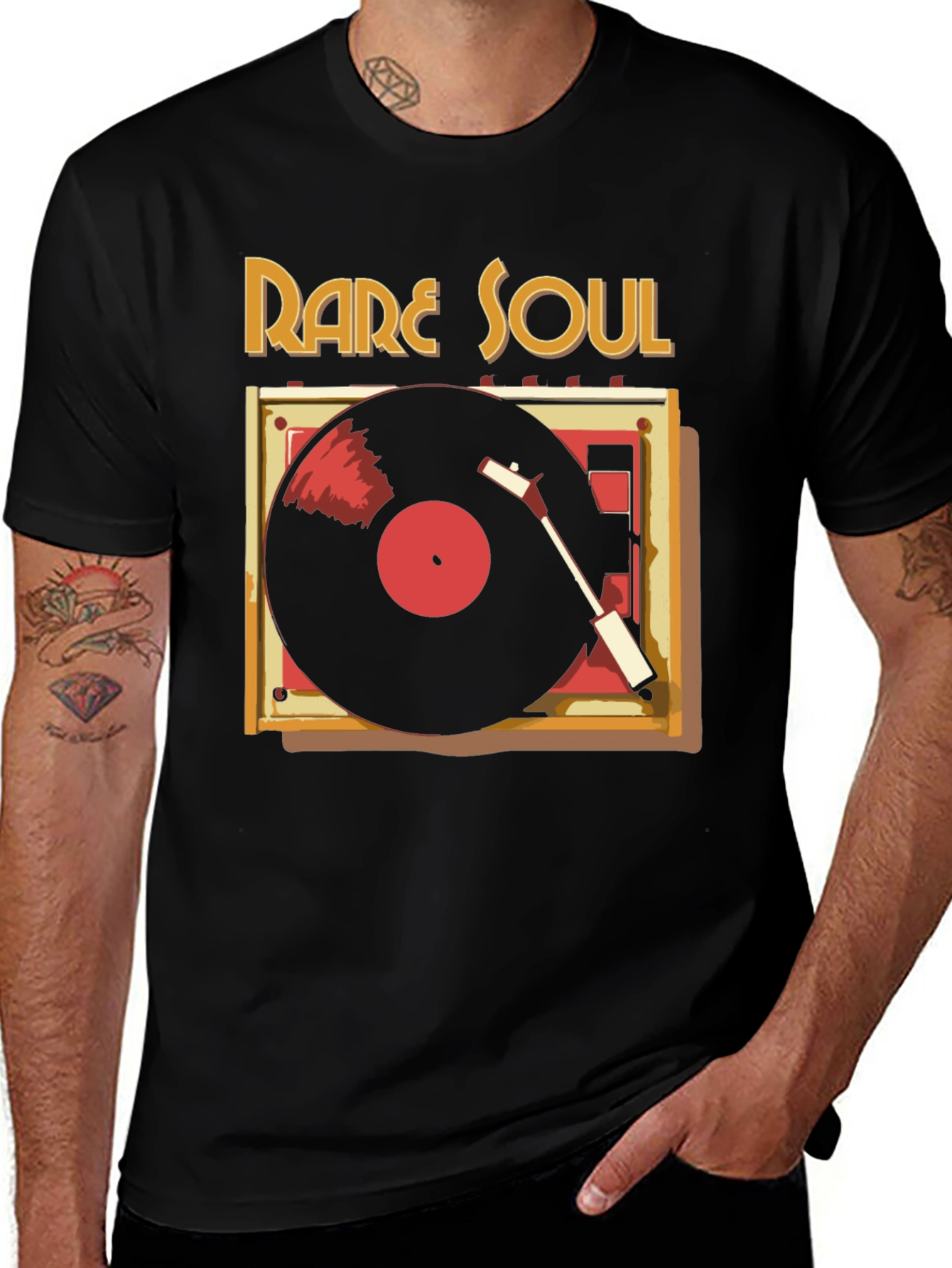 Variant 28 of Rare Soul Vinyl Record Graphic T-Shirt