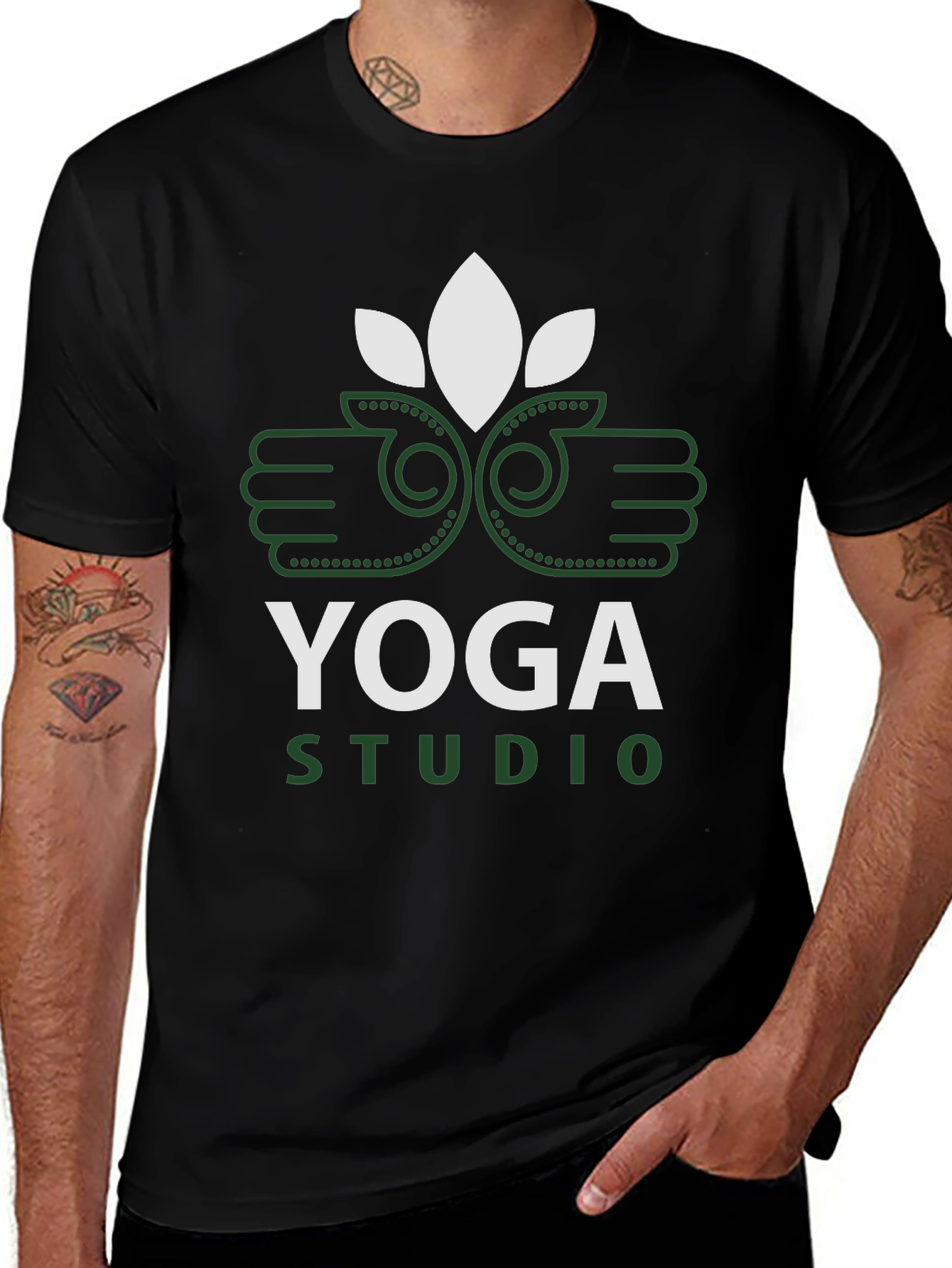Variant 10 of Yoga Studio T-Shirt - Black, Unisex Fit