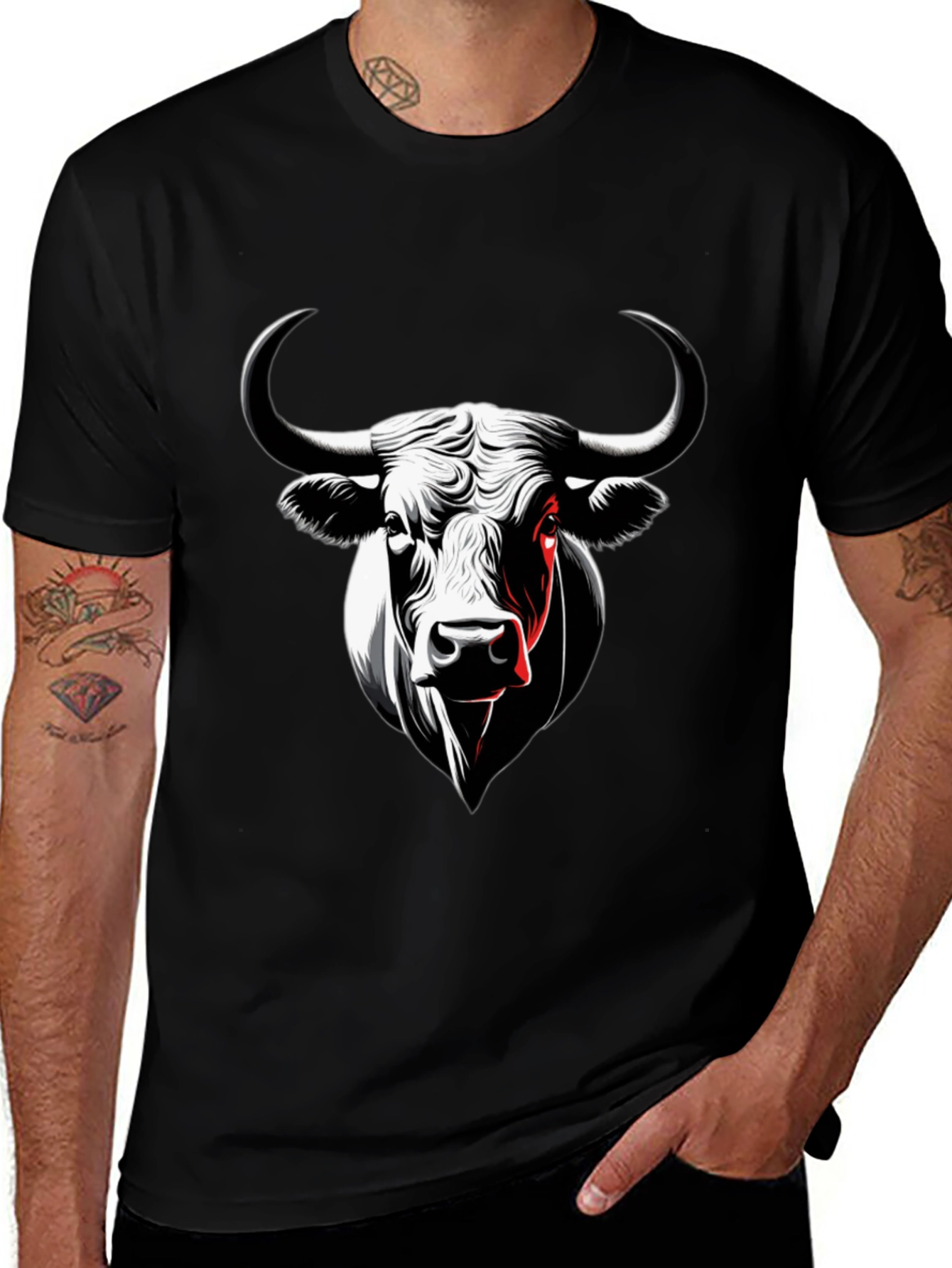 Variant 17 of Black Bull Graphic Tee