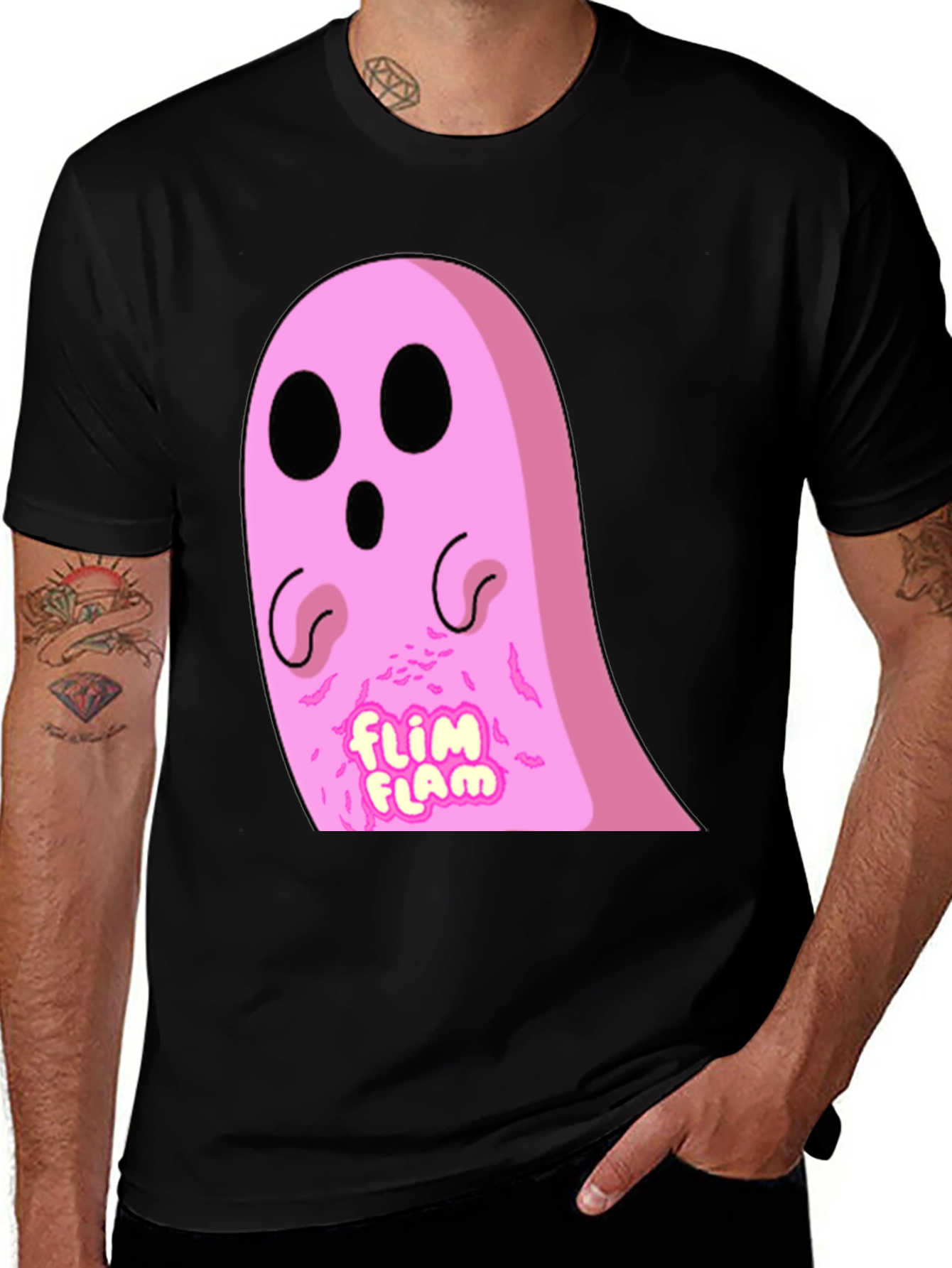 Variant 15 of Pink Ghost Flim Flam T-Shirt